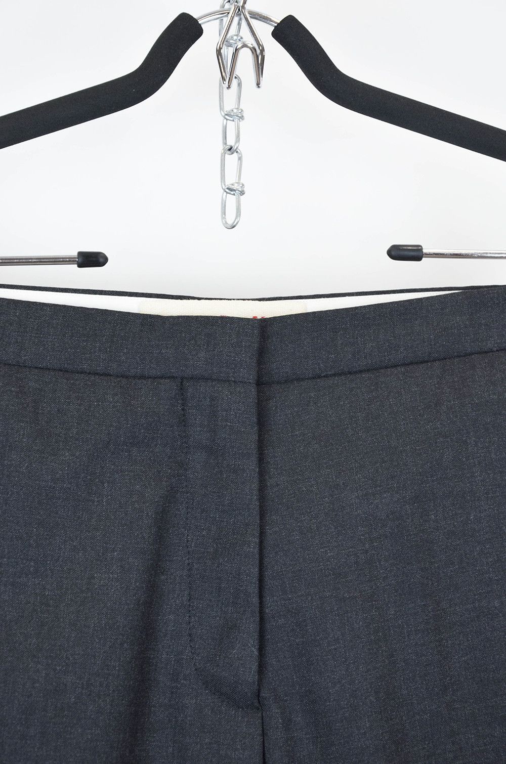 Marni MARNI Charcoal Virgin Wool Tailored Trousers - IT42 Size 28" / US 6 / IT 42 - 4 Thumbnail