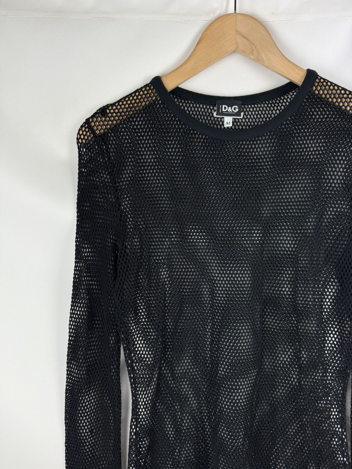 Dolce & Gabbana Dolce&Gabbana Net Mesh See-Through Long Sleeve Top Tunic Size M / US 6-8 / IT 42-44 - 4 Thumbnail