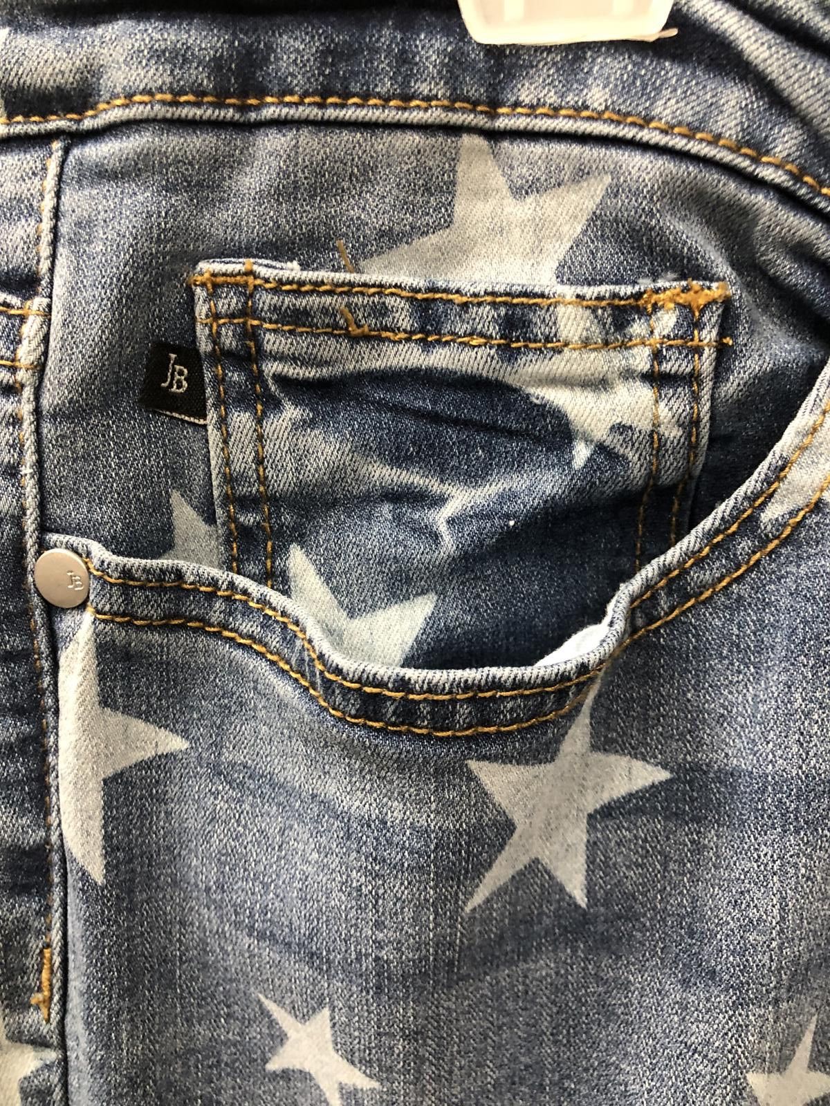 Designer Star-Print Skinny Jeans by Judy Blue Size 38" / US 16 / IT 52 - 3 Thumbnail