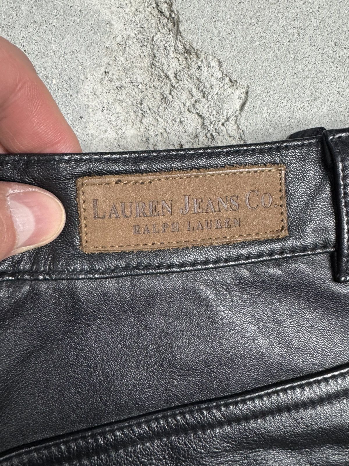 Polo Ralph Lauren × Vintage Vintage Polo Ralph Lauren Leather Pants Size US 30 / EU 46 - 3 Thumbnail