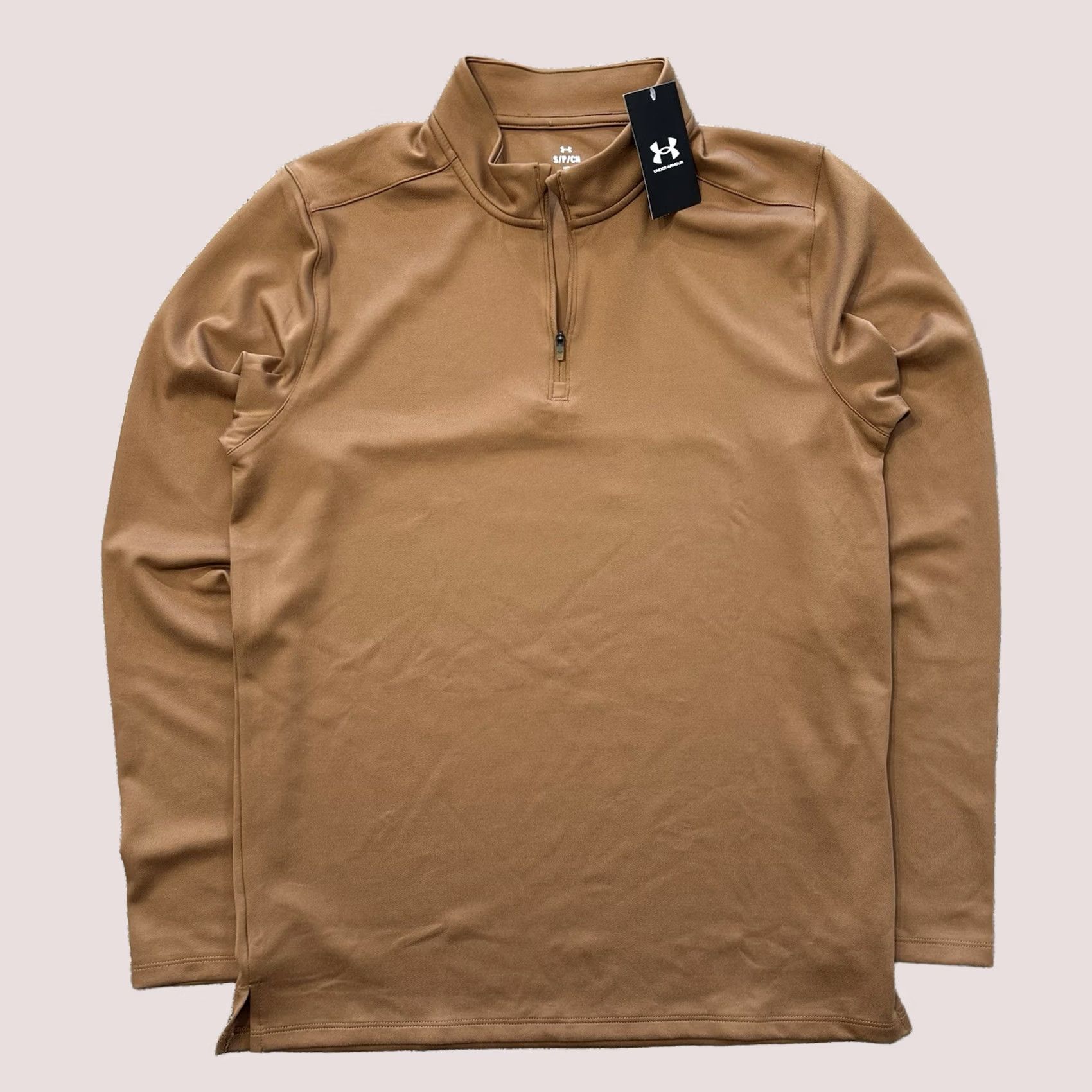 Under Armour Under Armour Pullover Shirt Mens Small Brown 1/4 Zip Movement Long Sleeve Mock Neck Athletic Zip Top Regular Size S Brown Mens Size US S / EU 44-46 / 1 - 1 Thumbnail