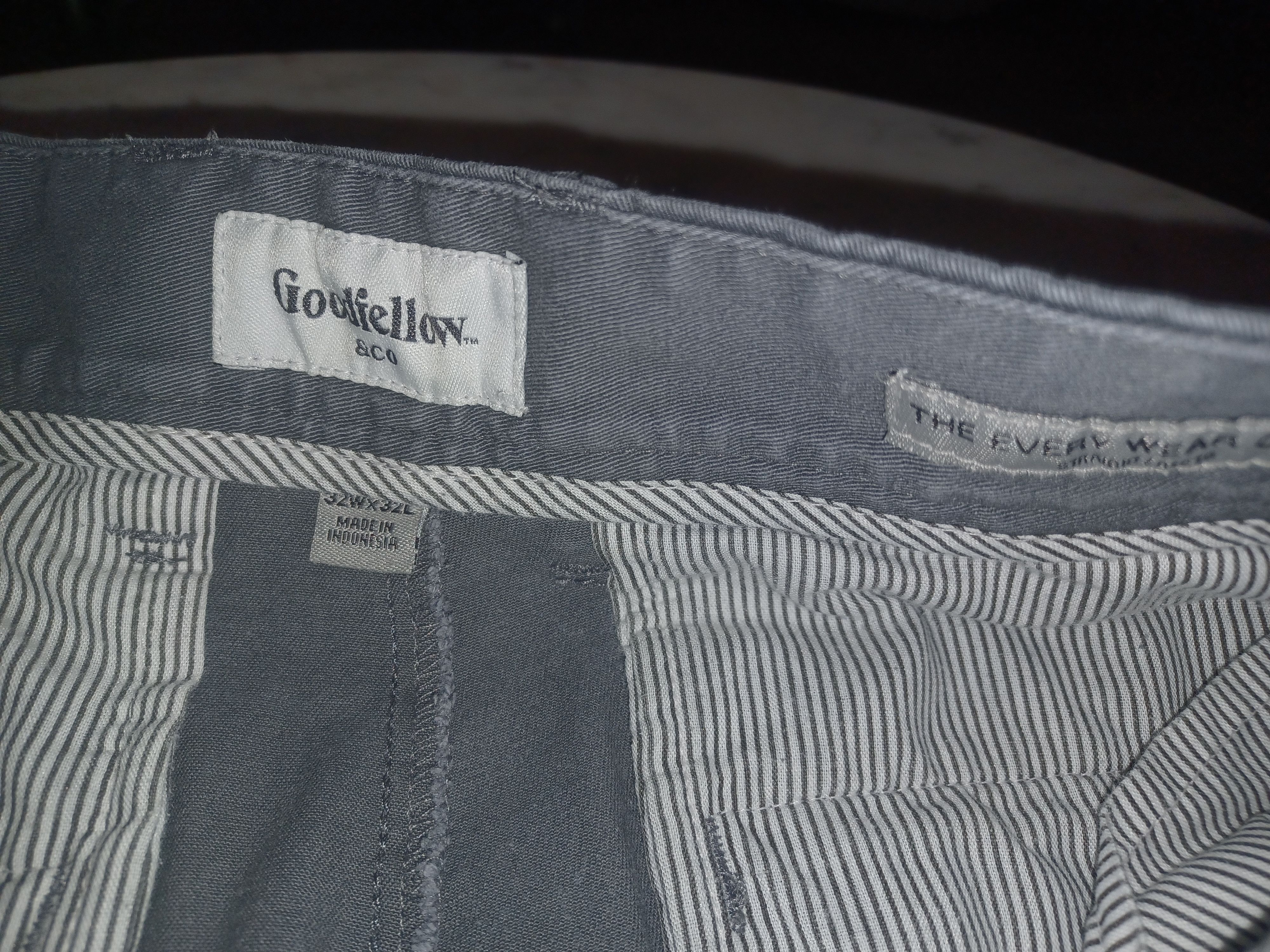 Other Goodfellow & Co. Men's Pants Straight/Rectro 32 x 32 Gray Size US 32 / EU 48 - 5 Thumbnail