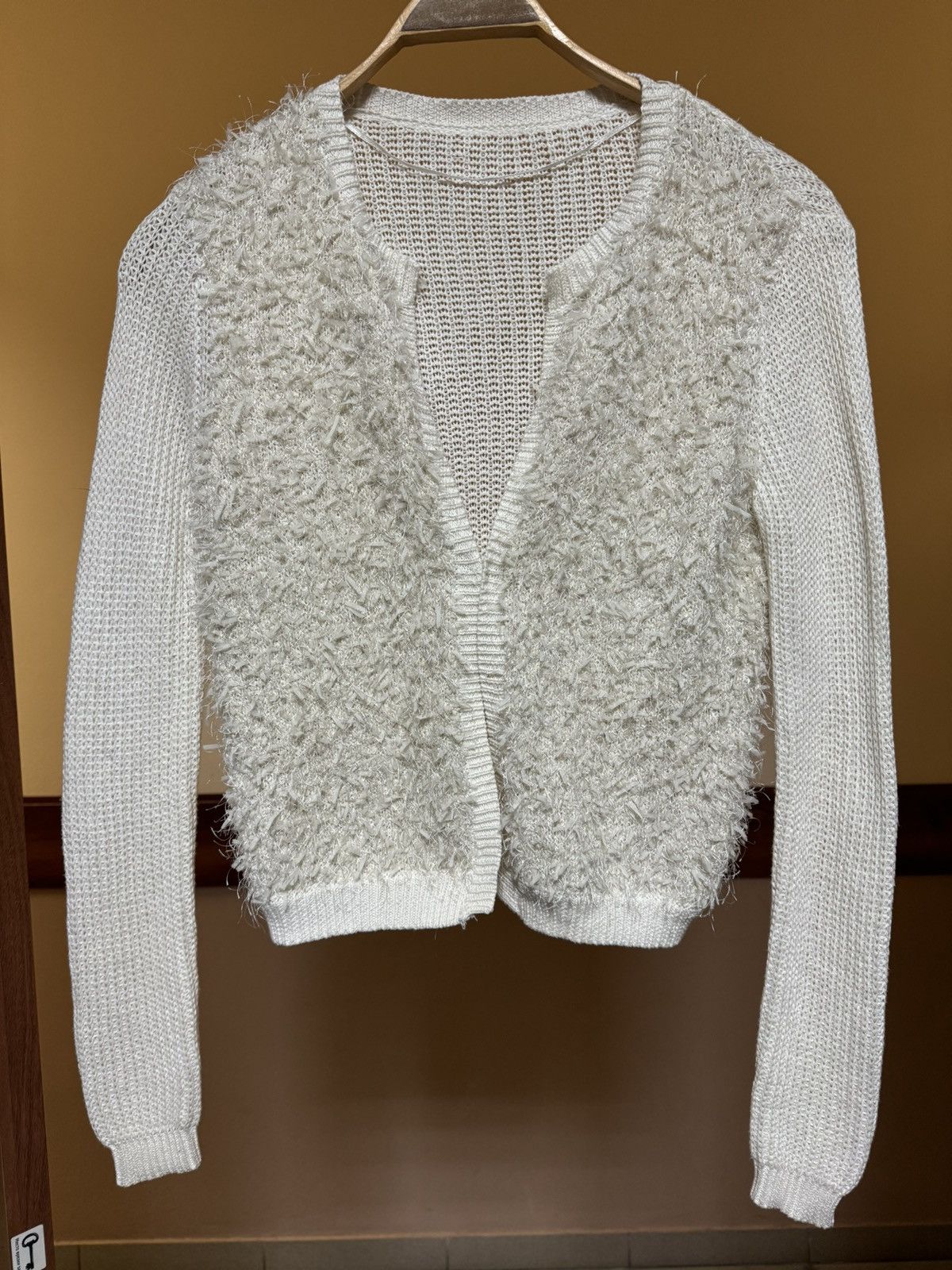 Yohji Yamamoto Vintage Mohair Fur Imitation Knit Sweater Cardigan Size US S / EU 44-46 / 1 - 1 Thumbnail