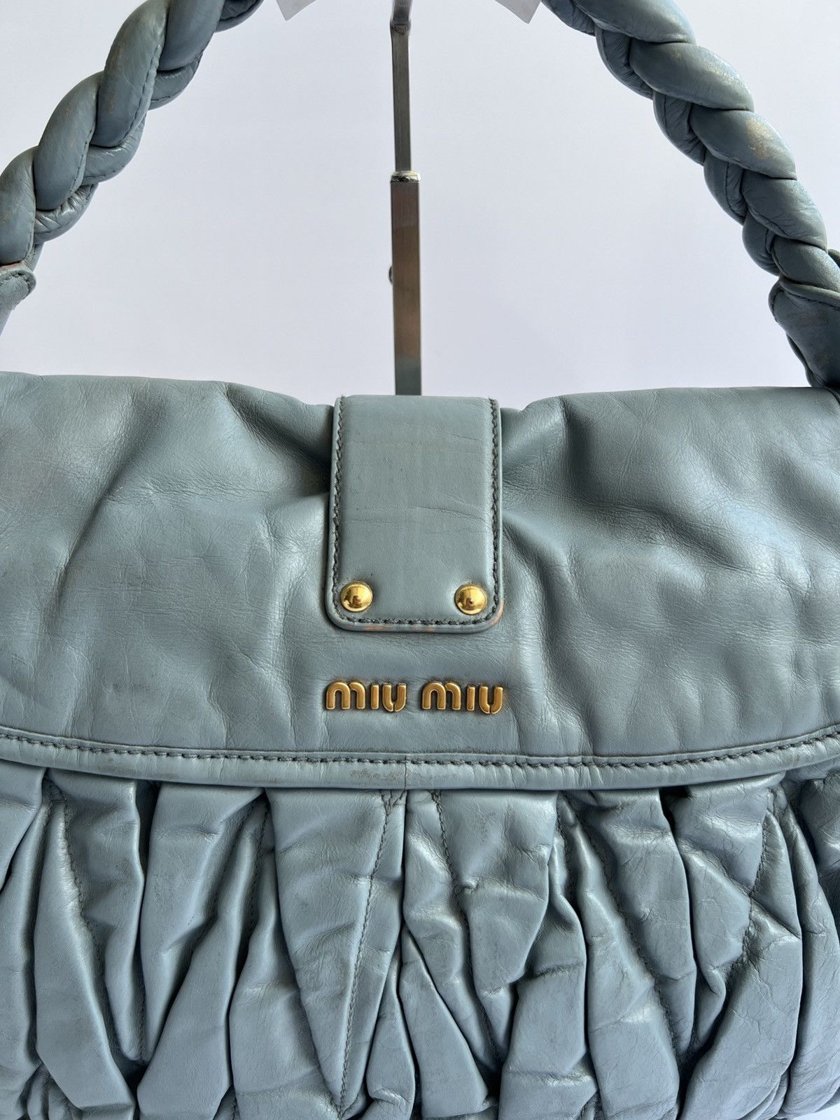 Miu Miu Miu Miu - Matellase Coffer Hobo Bag Size ONE SIZE - 10 Thumbnail