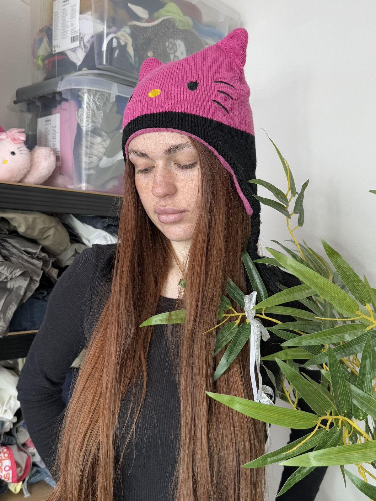 Cartoon Network × Vintage CUTE HELLO KITTY AVIATOR HAT Size ONE SIZE - 4 Thumbnail