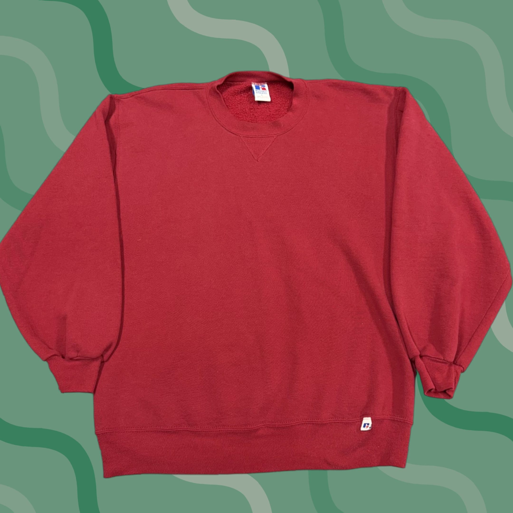 Russell Athletic VINTAGE Russell Athletic Sweatshirt Mens L Red Crewneck Pullover USA 90s Size US L / EU 52-54 / 3 - 1 Thumbnail