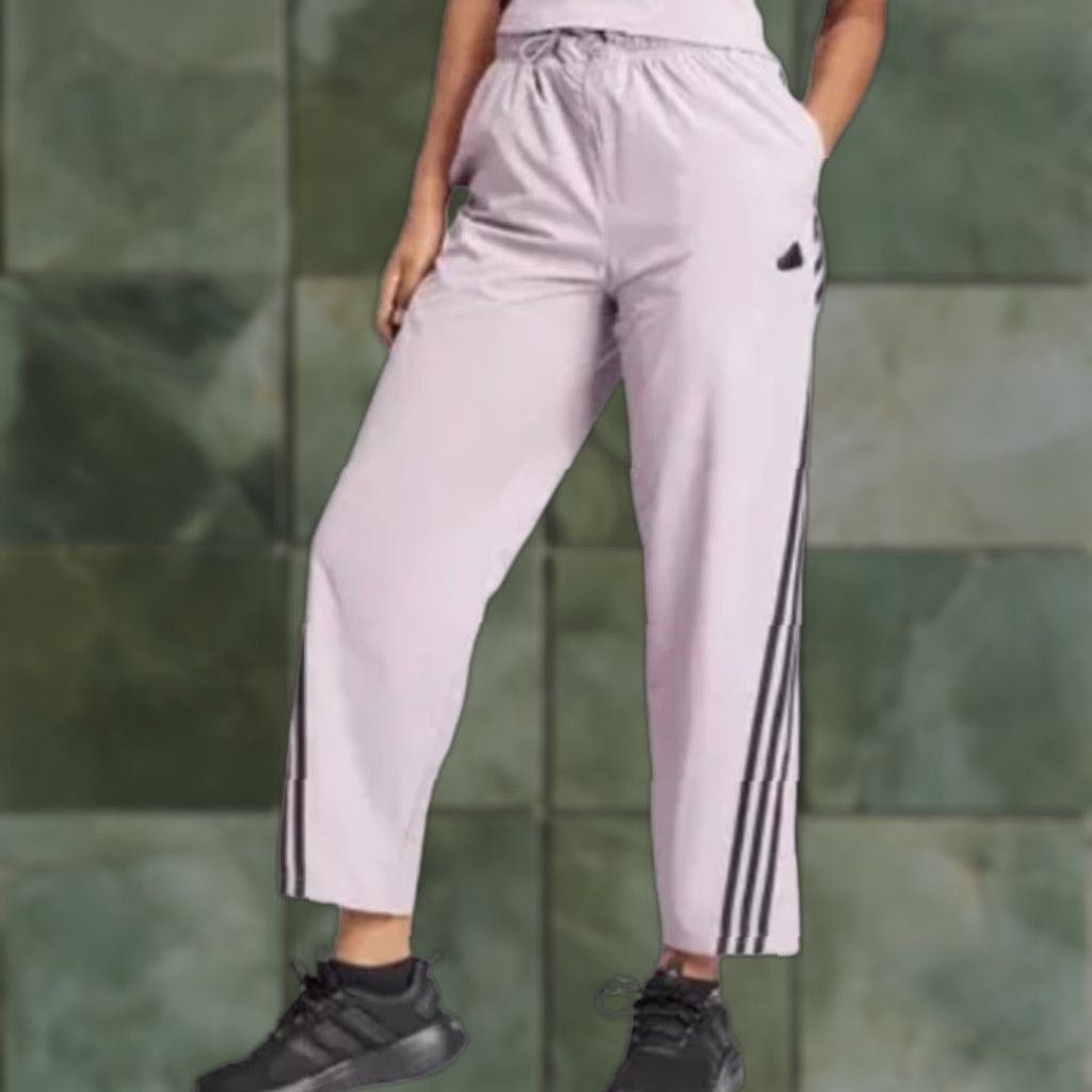 Adidas VINTAGE Adidas Future Icons 3 Stripes Tracksuit Pants Purple Large Adult Pants 32in Waist 27.5in Inseam Women Size 36" / US 14 / IT 50 - 1 Thumbnail