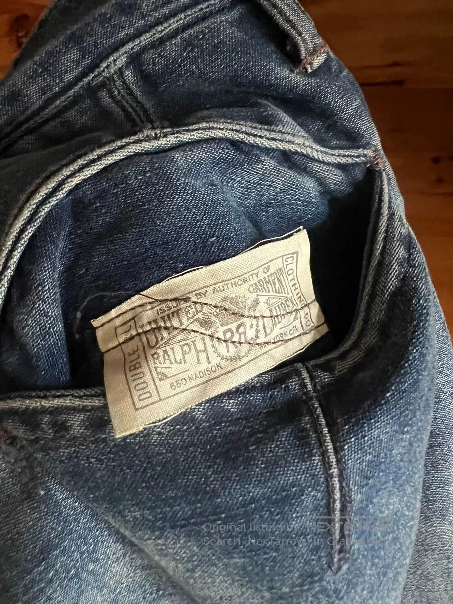 RRL Ralph Lauren double rrl denim suspender pants. Size US 28 / EU 44 - 7 Thumbnail