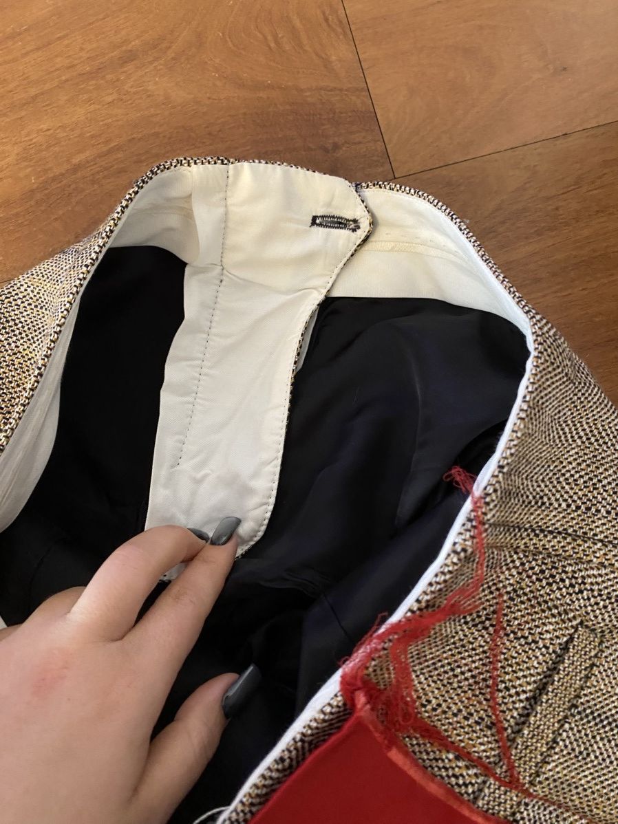 Acne Studios Pantalon Acne Studio beige et rouge Size 26" / US 2 / IT 38 - 8 Thumbnail