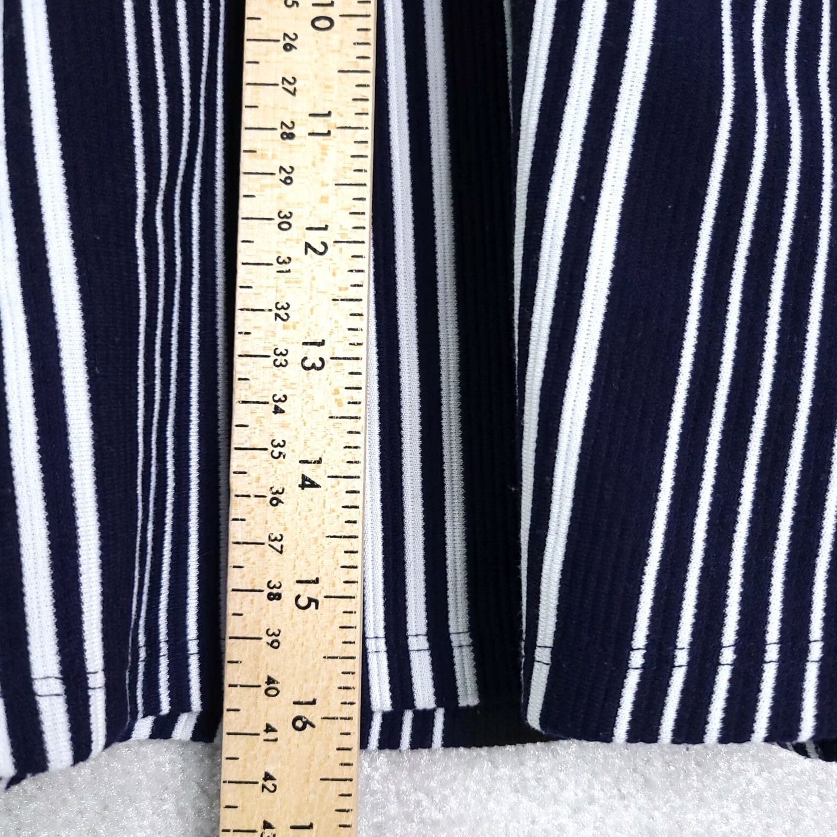 H&M H&M DIVIDED Mini Skirt Women's Small Stripped White Blue Black Stretch Side Zip Size 28" / US 6 / IT 42 - 7 Thumbnail