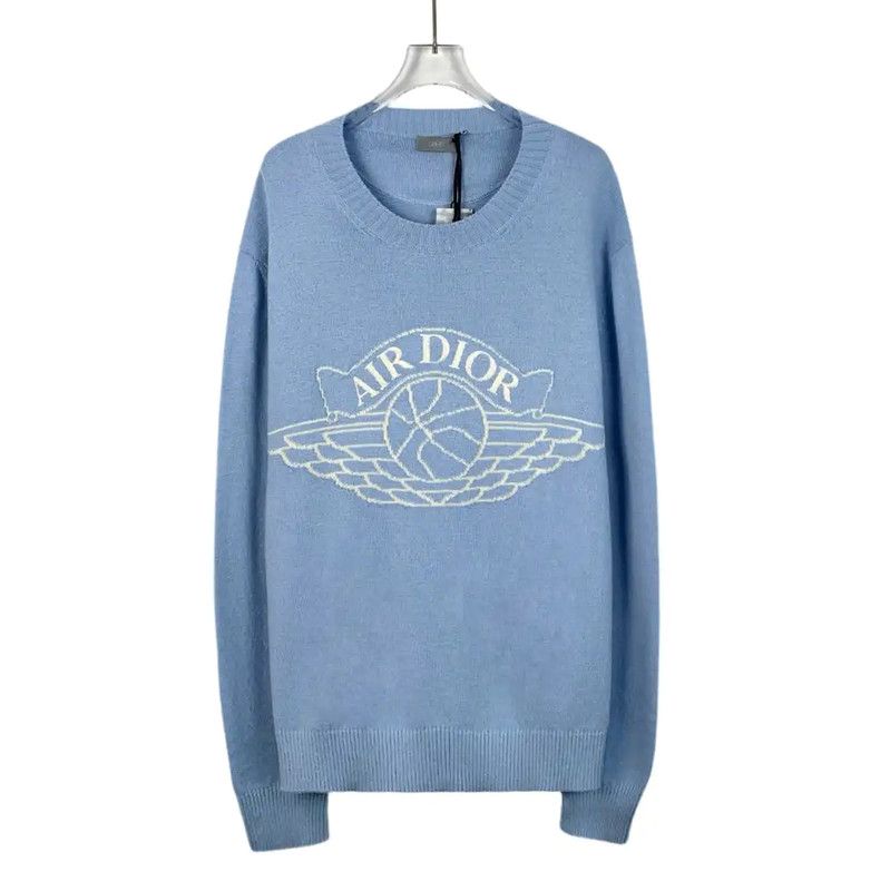 Dior Dior Blue Cotton Pullover Sweater for Women 0089 Size XL / US 12-14 / IT 48-50 - 1 Thumbnail