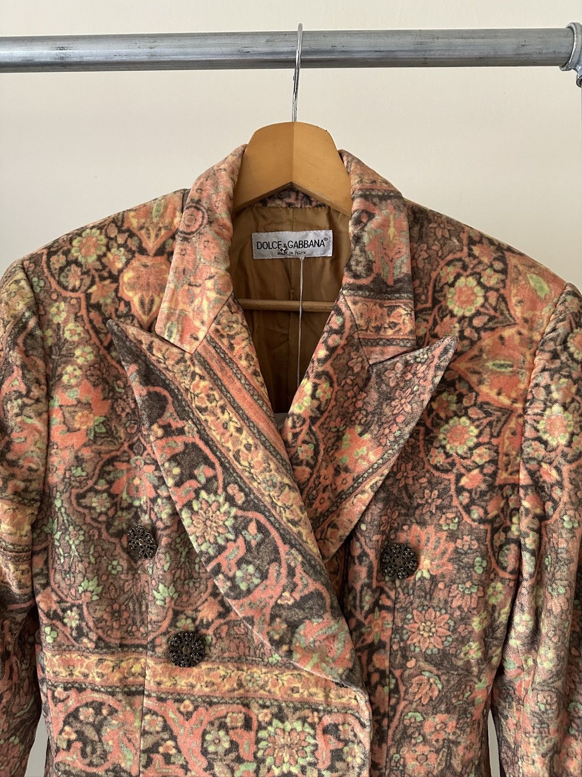 Dolce & Gabbana 1980 Dolce & Gabbana Jacquard Blazer Jacket Size M / US 6-8 / IT 42-44 - 2 Thumbnail