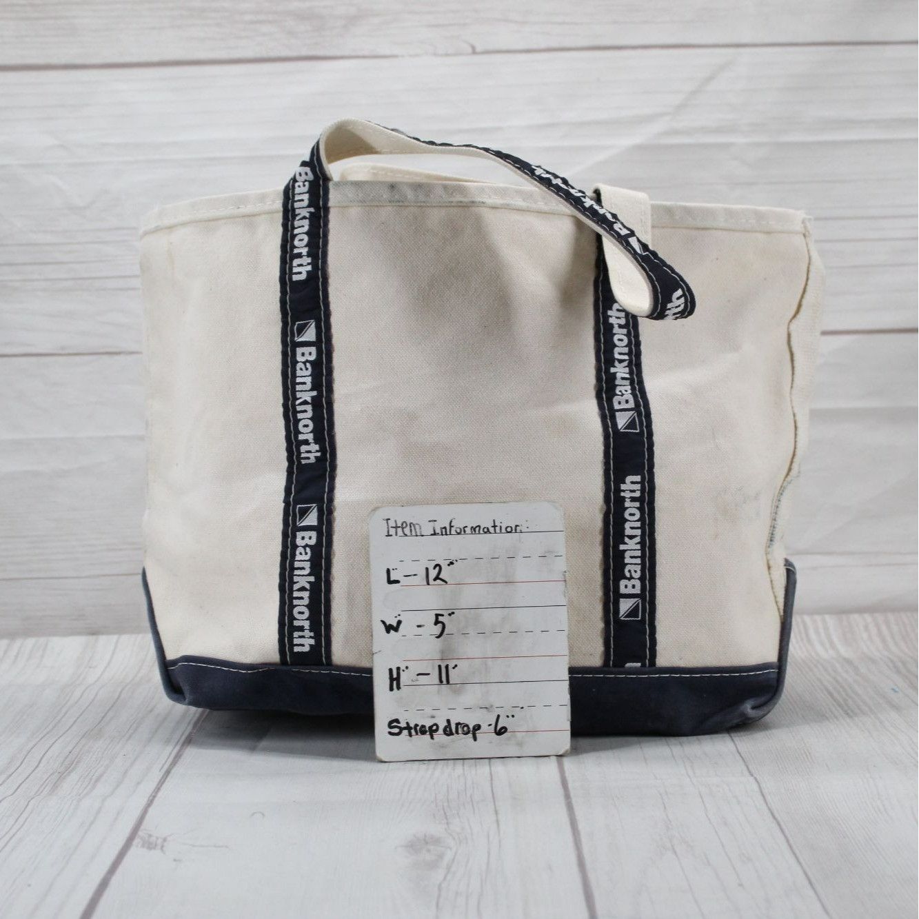 L.L. Bean LL Bean Boat & Tote Monogram Double Handles Tote Bag Size ONE SIZE - 8 Thumbnail