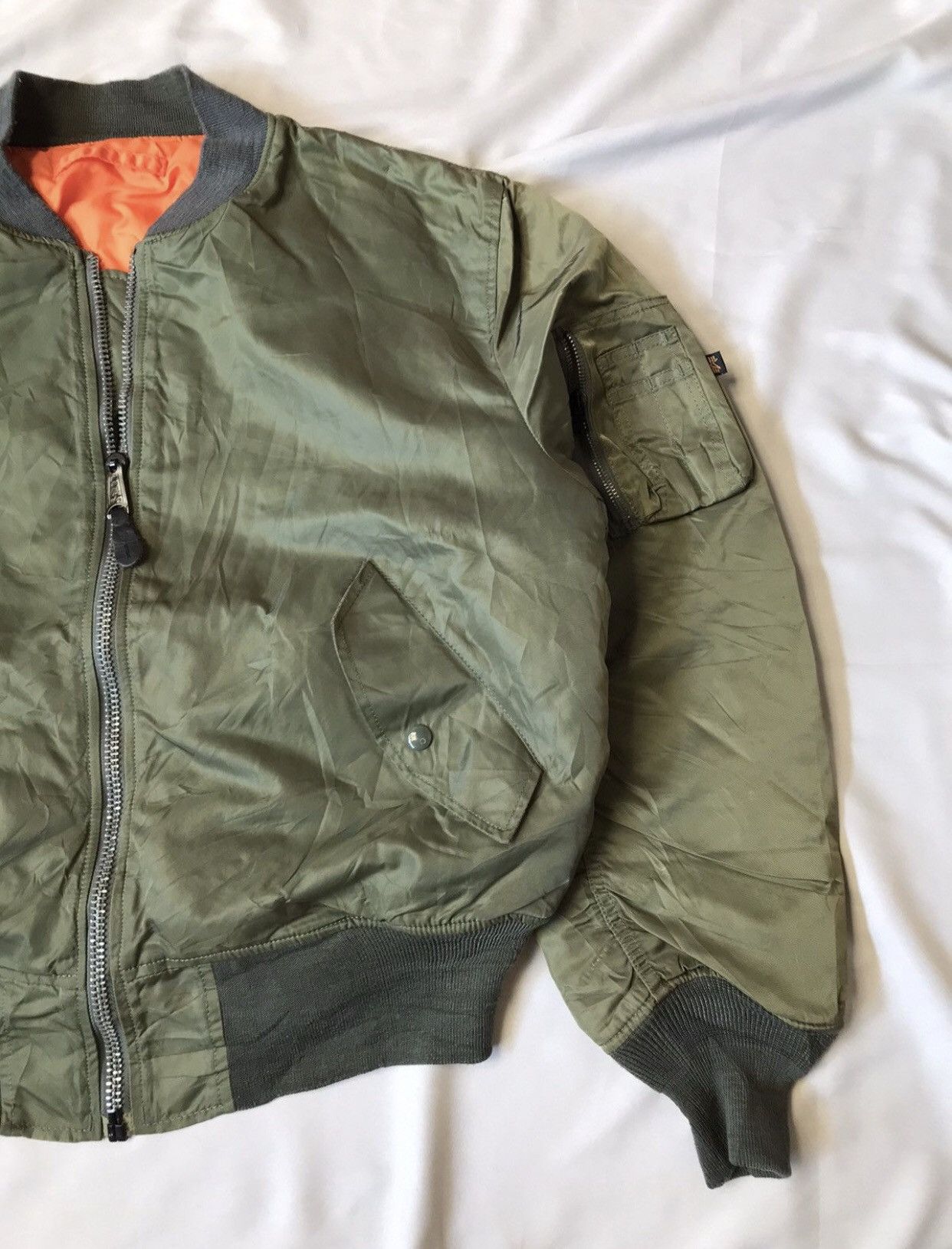 Alpha Industries × Vintage VINTAGE 70s RIOT ALPHA BOMBER JACKET Size US L / EU 52-54 / 3 - 4 Thumbnail
