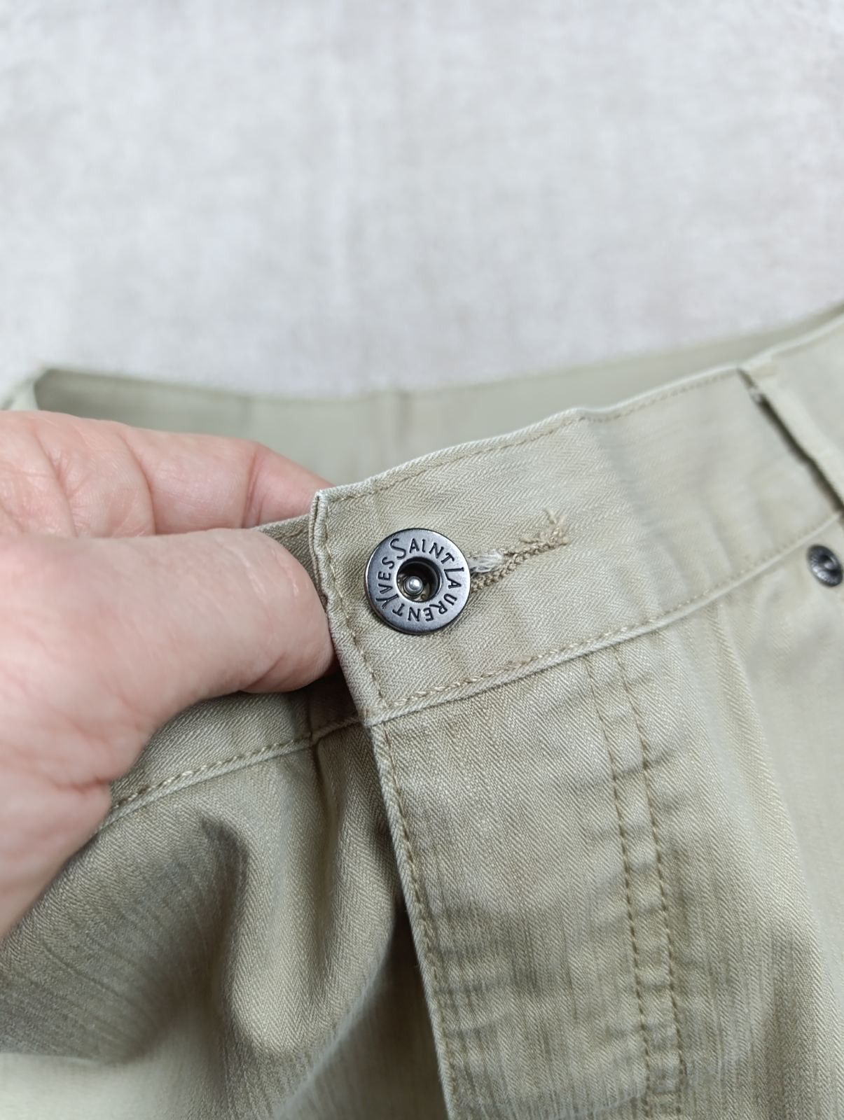 Yves Saint Laurent VINTAGE YSL YVES SAINT LAURENT BIG LOGO CHINO Y2K Size US 34 / EU 50 - 13 Thumbnail