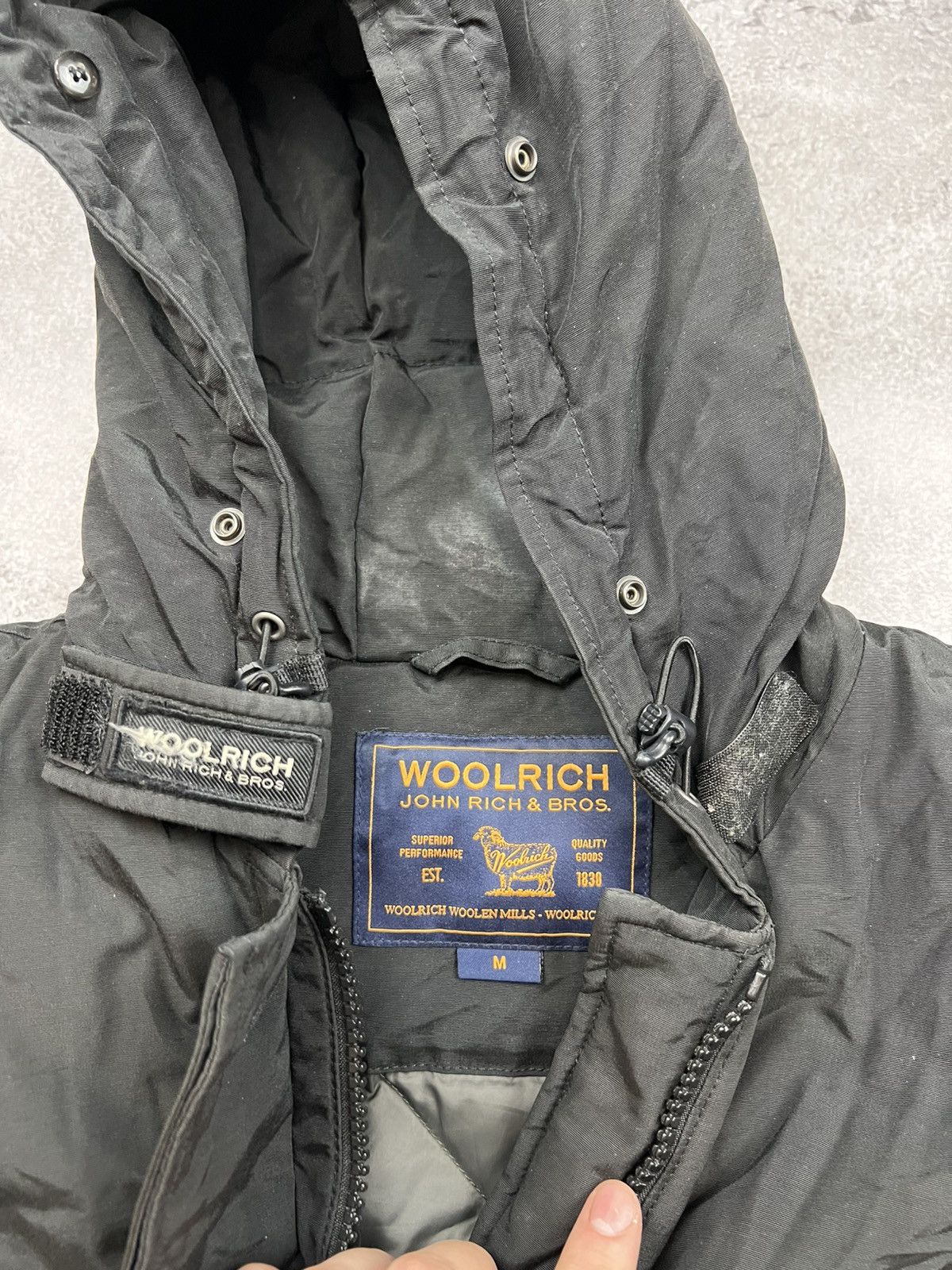 Woolrich Woolen Mills Woolrich Black Womens Parka Jacket Winter Size M / US 6-8 / IT 42-44 - 3 Thumbnail