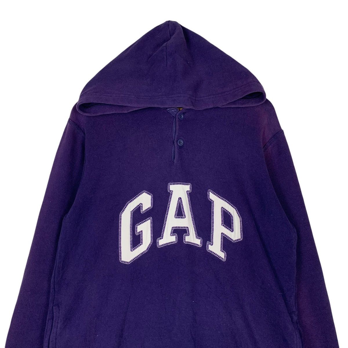 Gap GAP Spellout Big Logo Pullover Purple Hoodies #1408-C64 Size US M / EU 48-50 / 2 - 2 Thumbnail