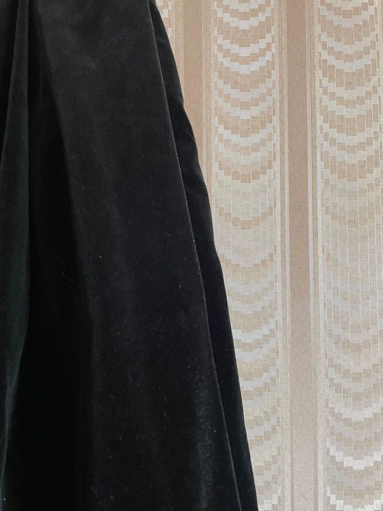 Comme des Garcons Comme Des Garcons size M Black velvet pleated skirt long s Size 24" / US 00 / IT 34 - 4 Thumbnail