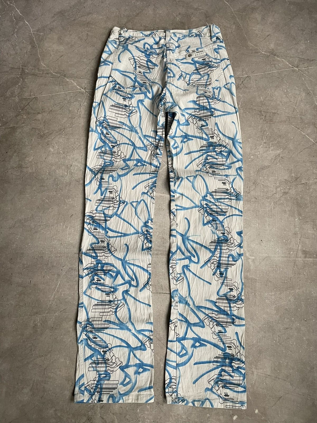 Versace Versace Vintage Pants Printed jeans logo Size US 29 - 11 Thumbnail