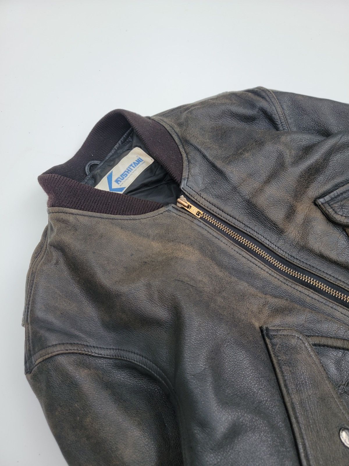 Leather ✅️Vintage Kushitani Leather Jacket Size US L / EU 52-54 / 3 - 4 Thumbnail