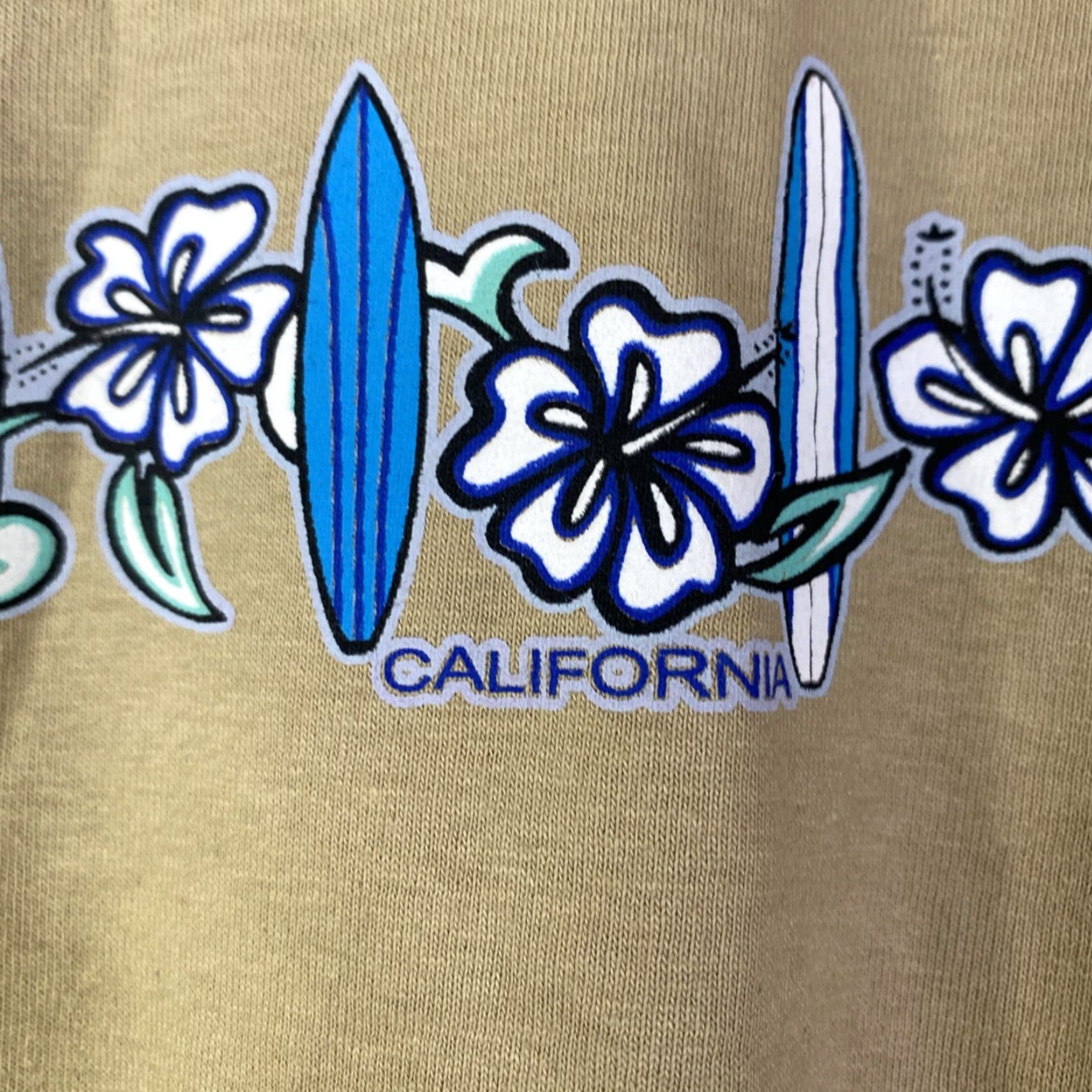 Gildan VINTAGE 90s Surf Long Sleeve T Shirt California Y2K Adult Medium M Beige Gildan Unisex Mens Womens 90s Beach Retro Size US M / EU 48-50 / 2 - 3 Thumbnail