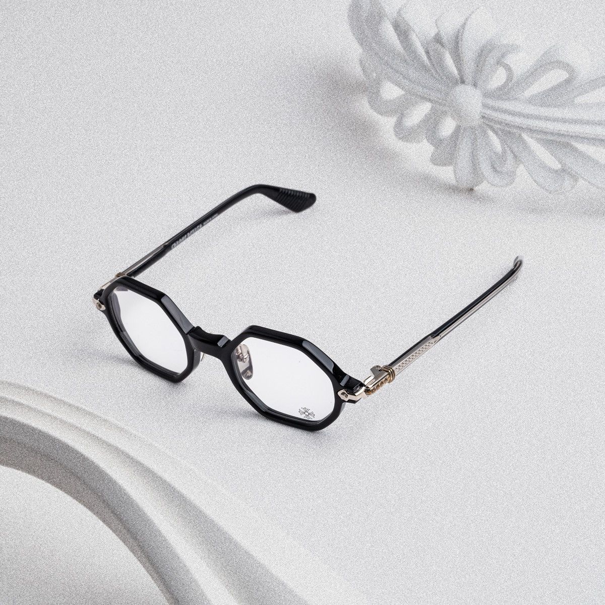 Chrome Hearts CHROME HEARTS CLITCO BLACK GLASSES Size ONE SIZE - 2 Thumbnail