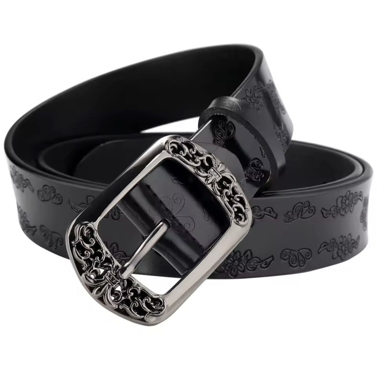 Other Stylish Leather Belt with Decorative Buckle Size ONE SIZE - 8 Thumbnail