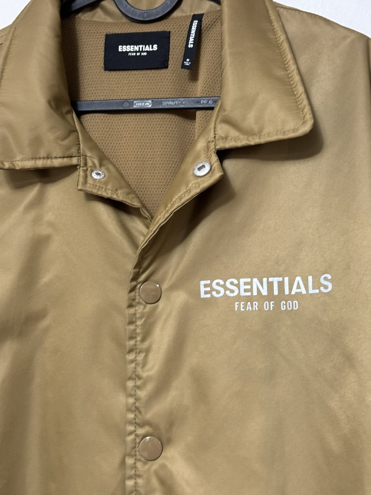 Fear of God Fear of God Essentials Tan Nylon Jacket SZ Medium💥 Size US M / EU 48-50 / 2 - 2 Thumbnail