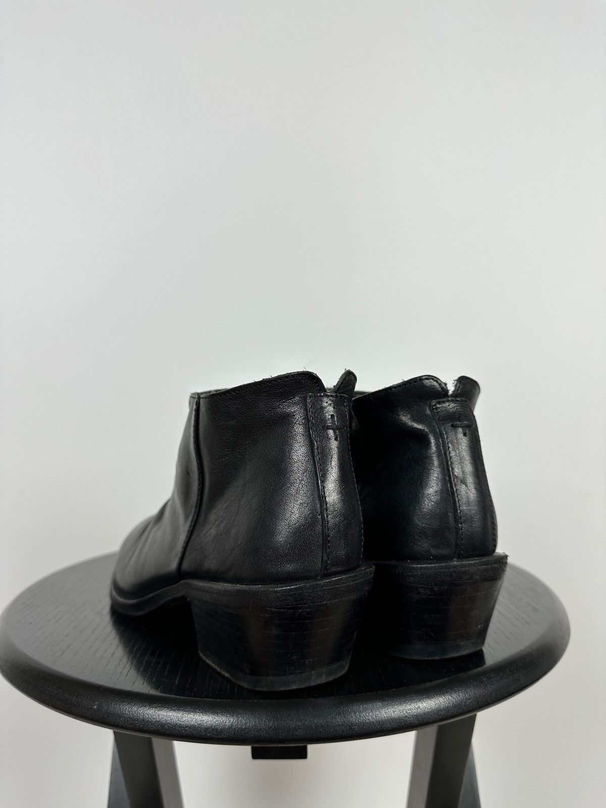 Fiorentini + Baker Fiorentini + Baker Black Leather Zip Ankle Boots Size US 8 / IT 38 - 4 Thumbnail