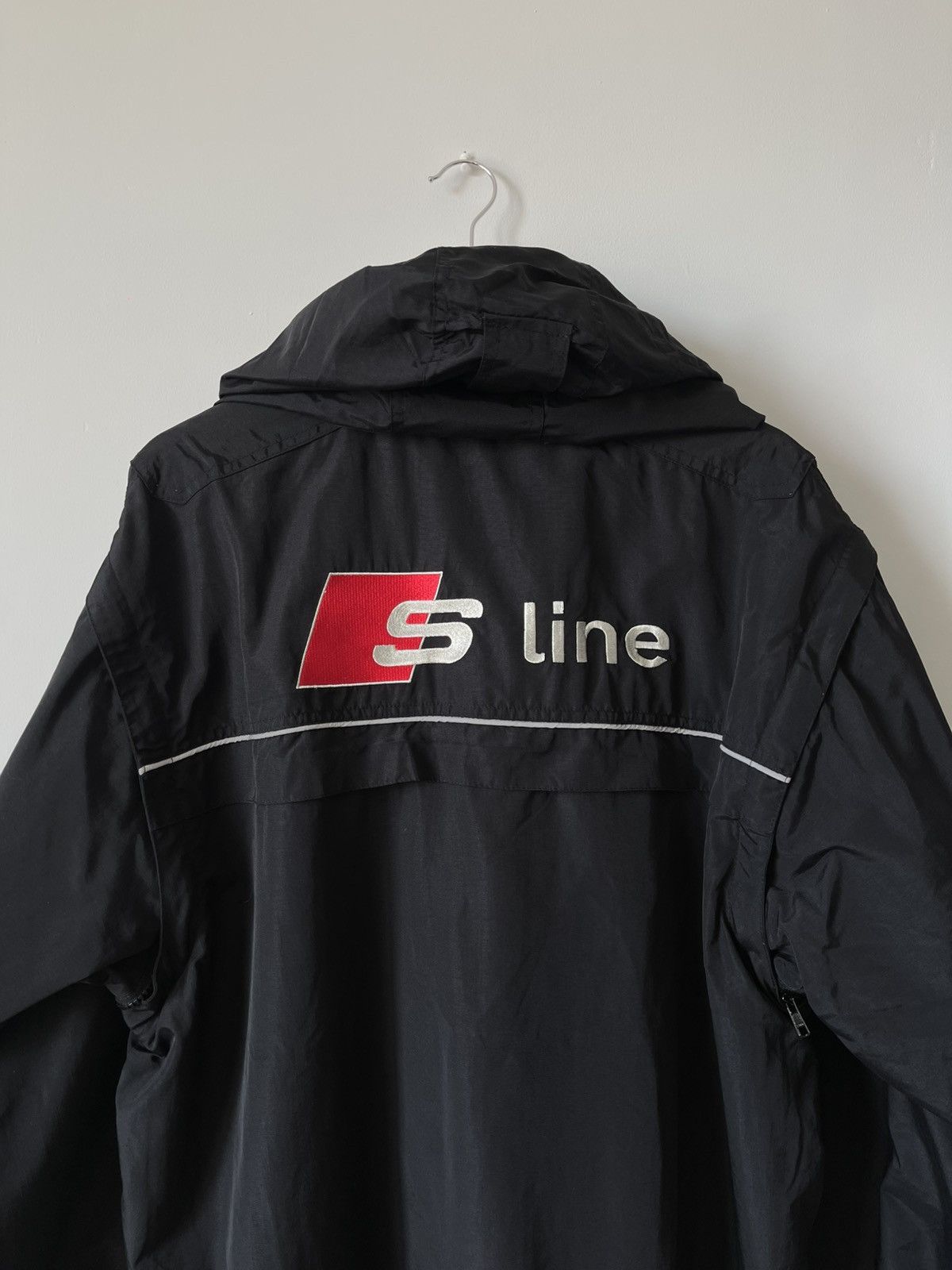 Audi AUDI S-Line Hooded Nylon Transformer Jacket Windbreaker Size US XL / EU 56 / 4 - 10 Thumbnail