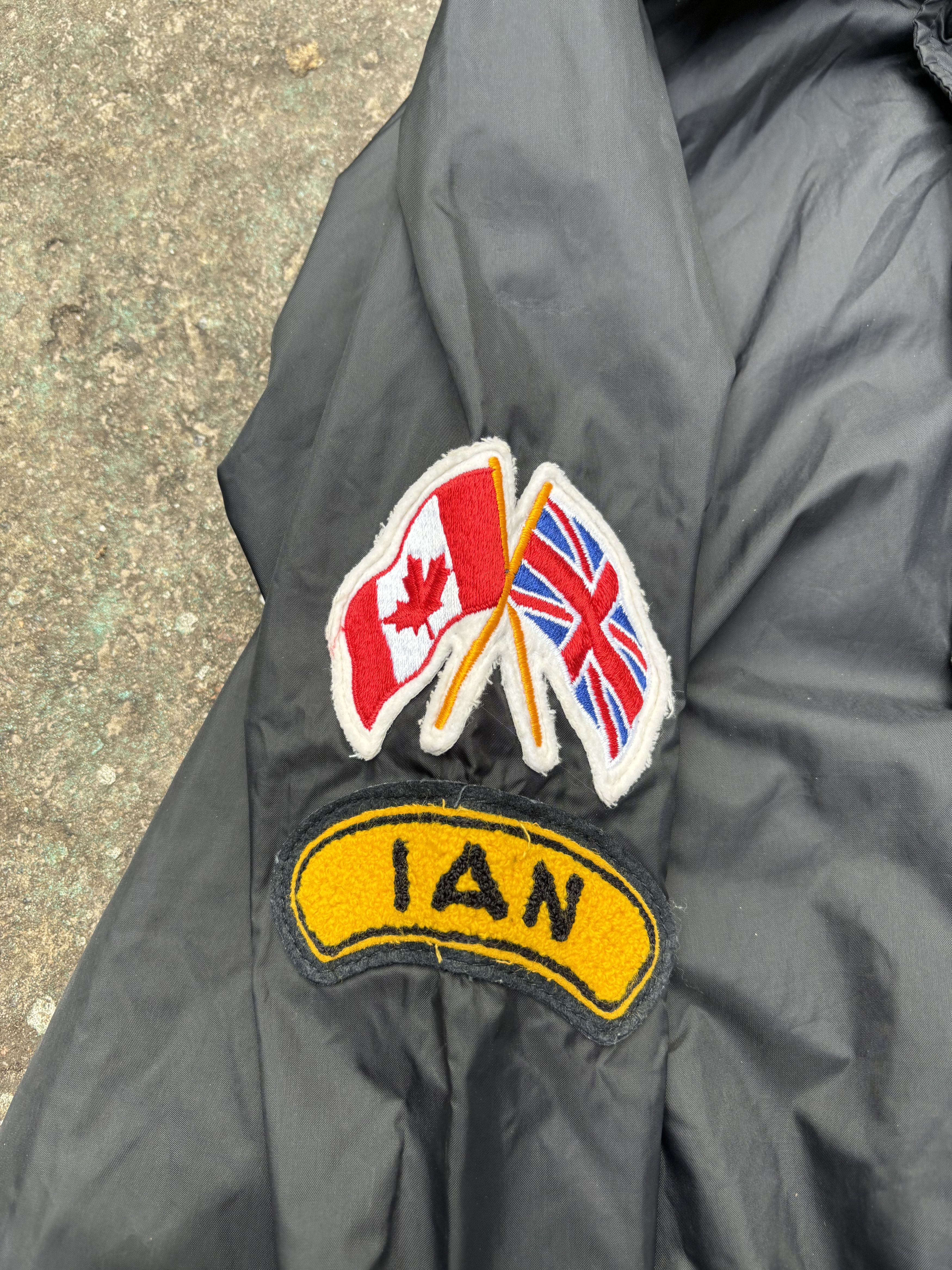 Salem Sportswear Vintage 80s Hack Sport Army Navy Air Force Nylon Jacket Size US XL / EU 56 / 4 - 7 Thumbnail