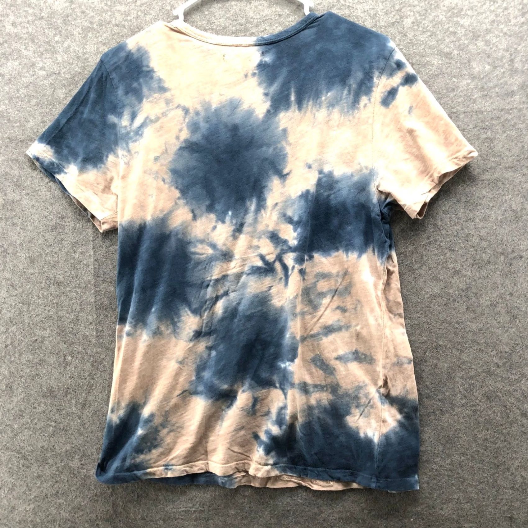 Lucky Brand Lucky Brand Tie Dye T-Shirt Womens M Blue Peach Short Sleeve Crewneck Cotton Size M / US 6-8 / IT 42-44 - 2 Thumbnail