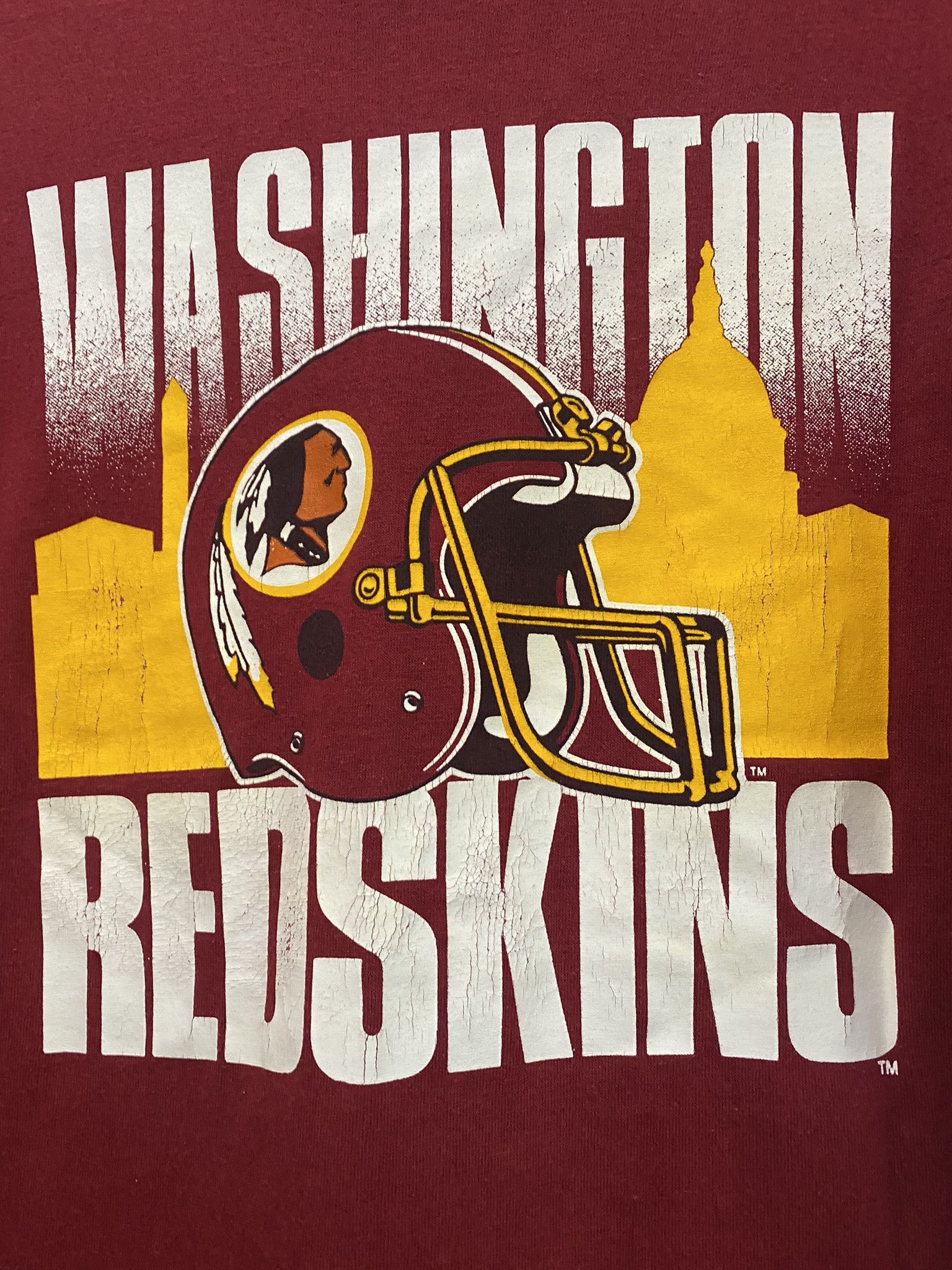 NFL × Vintage Washington NFL Redskins Advantage 1980-1990 Retro T-Shirt Size US L / EU 52-54 / 3 - 3 Thumbnail