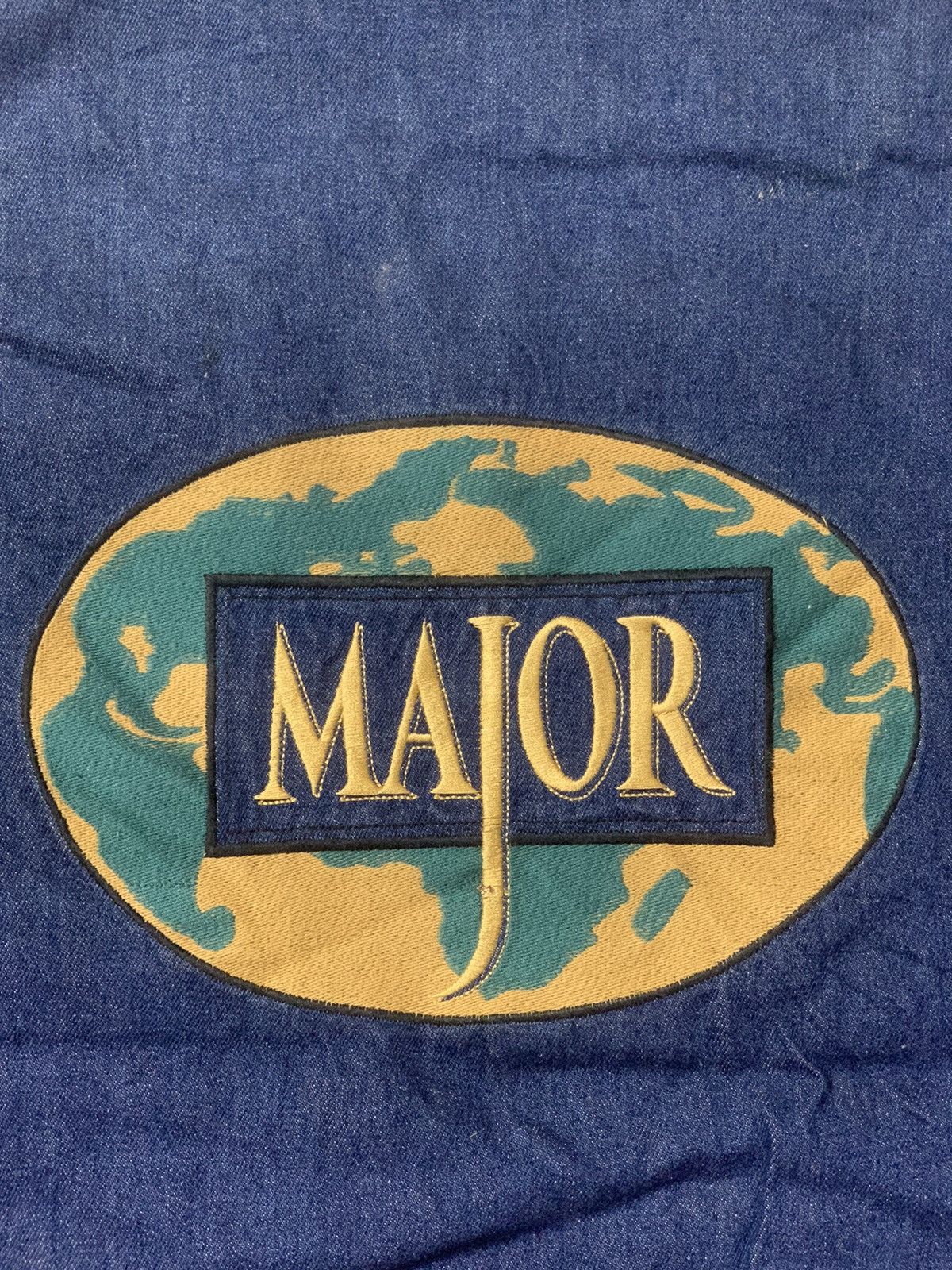 Vintage Rare Design Vintage Major Zipper Denim Sherpa Jackets Size US L / EU 52-54 / 3 - 7 Thumbnail