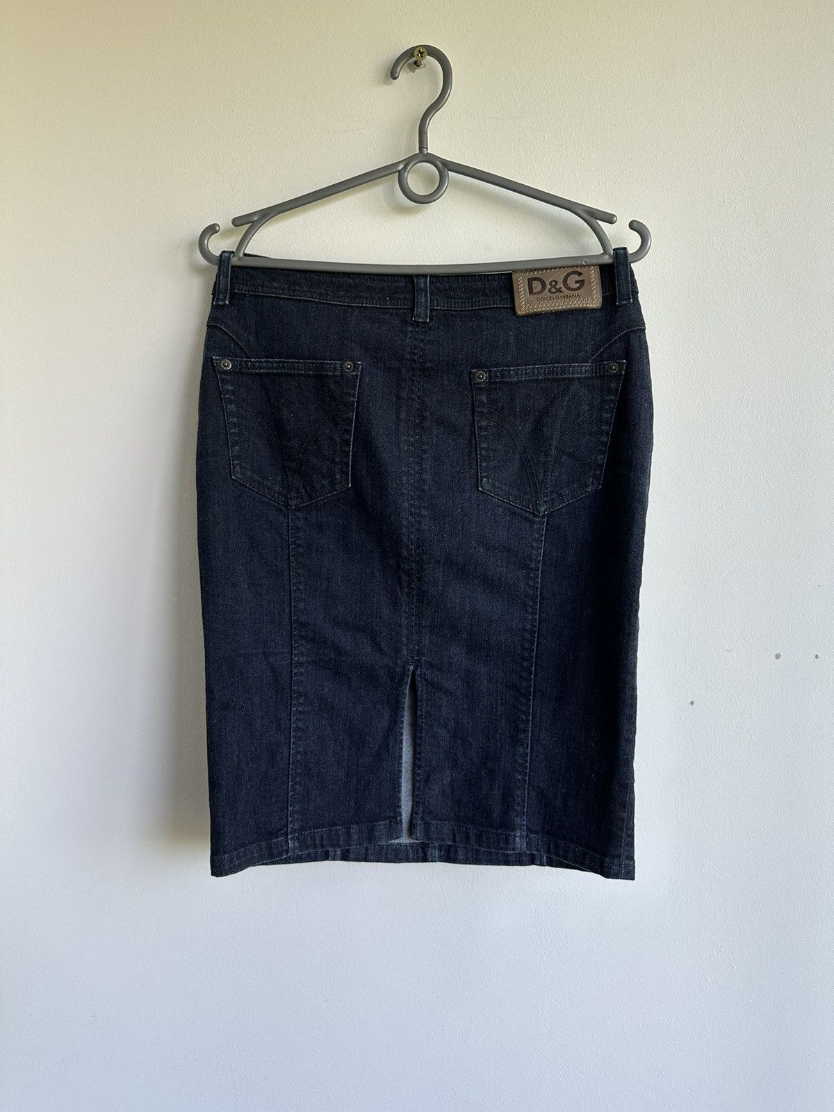 Dolce & Gabbana Vintage Dolce & Gabbana Denim Knee Length Skirt Blue Size 29 Size 29" - 1 Thumbnail