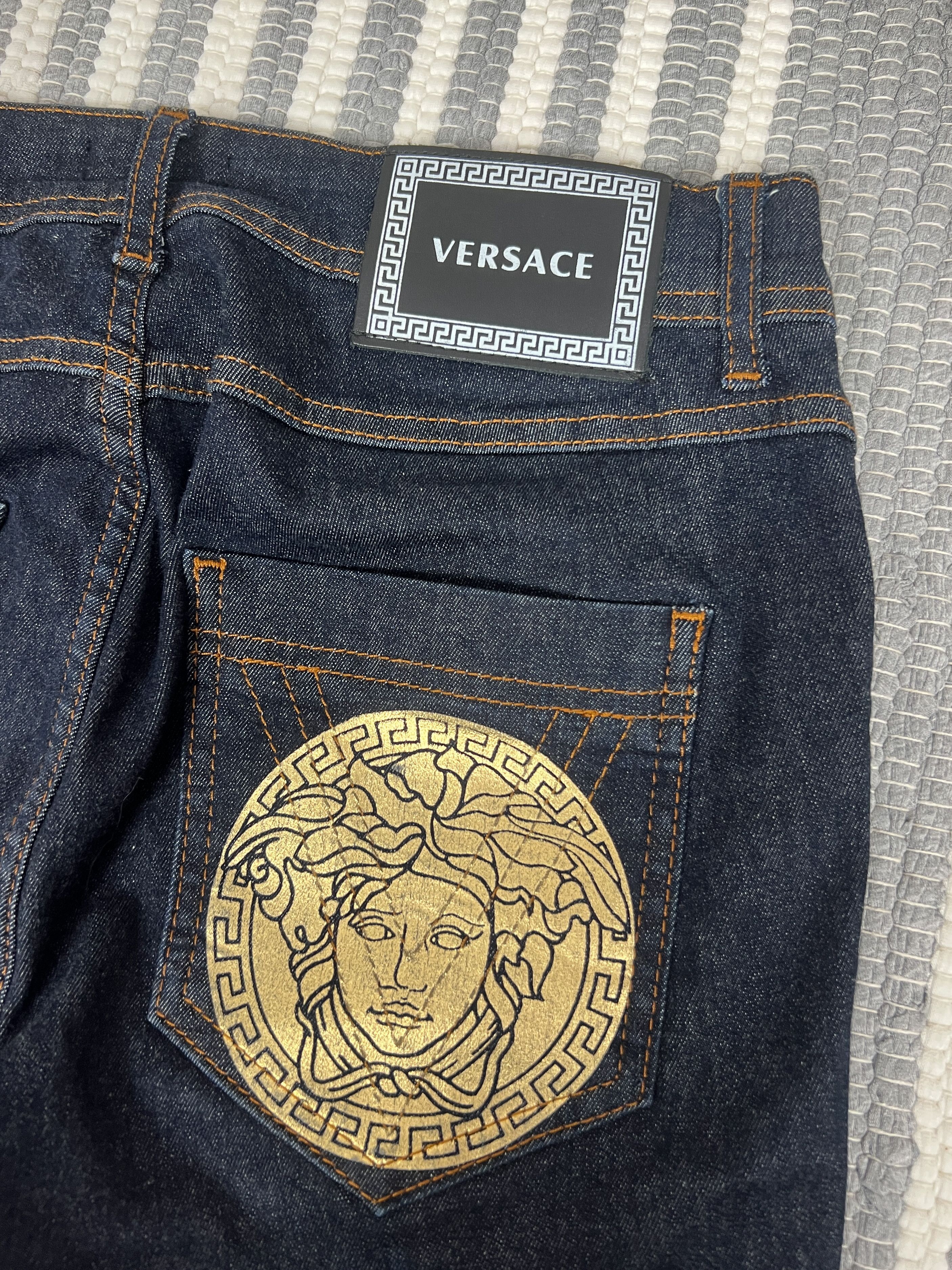 Jean Versace Skinny Denim Pants Jeans Size 29" - 4 Thumbnail