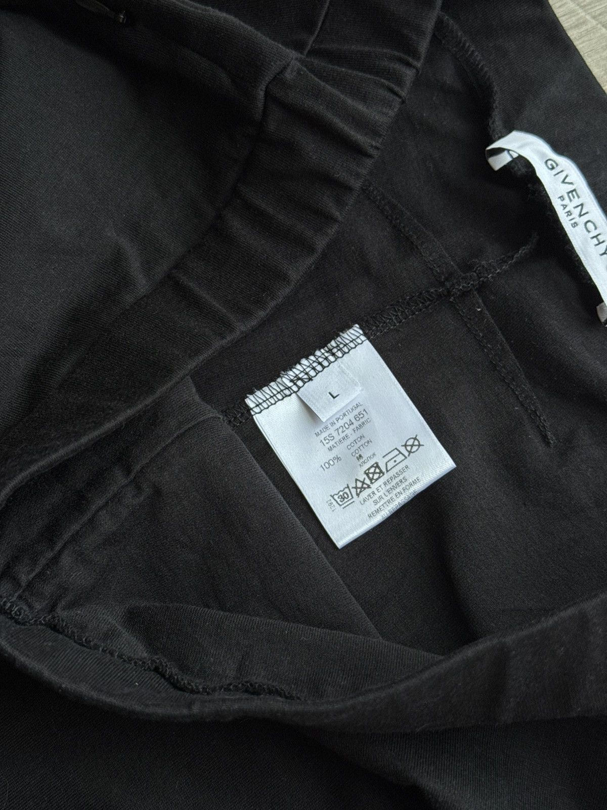 Givenchy Givenchy Black Cotton Jersey RIRI Zip Detail Leggings Size 32" / US 10 / IT 46 - 8 Thumbnail