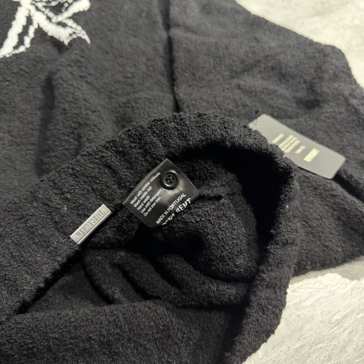 Represent Clo. Represent Initial Boucle Polo - Black Large Size US L / EU 52-54 / 3 - 8 Thumbnail