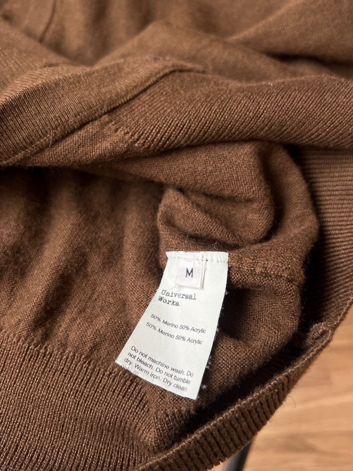 Universal Works Universal Works Men’s Wool Blend Brown Cardigan Size M Size US M / EU 48-50 / 2 - 6 Thumbnail
