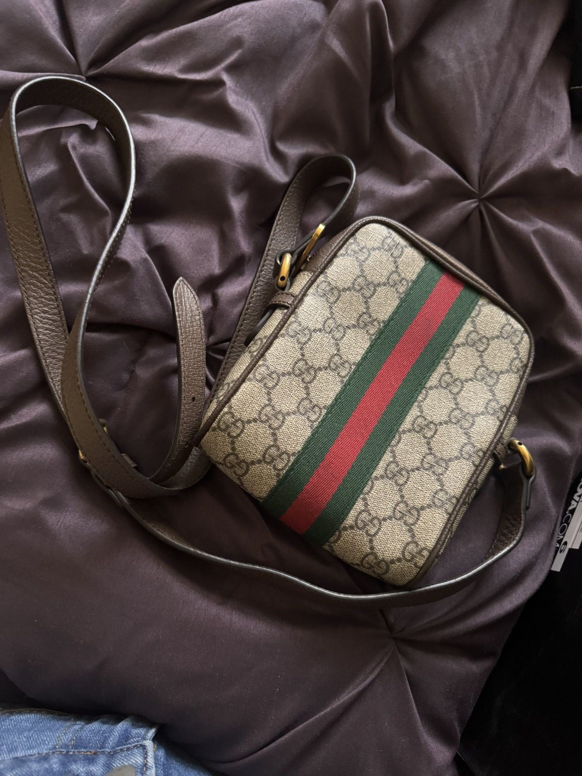 Gucci Gucci Ophidia GG Supreme Mini Crossbody Bag. Size ONE SIZE - 3 Thumbnail