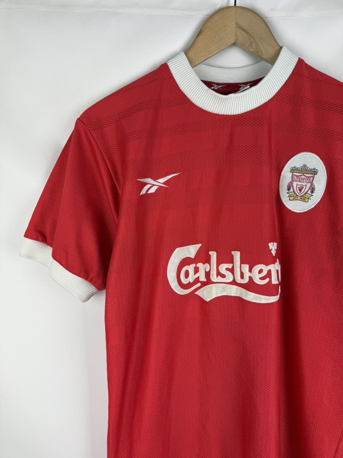 Reebok Reebok FC Liverpool VTG 1998 / 2000 Home Soccer Jersey Shirt Size US S / EU 44-46 / 1 - 2 Thumbnail