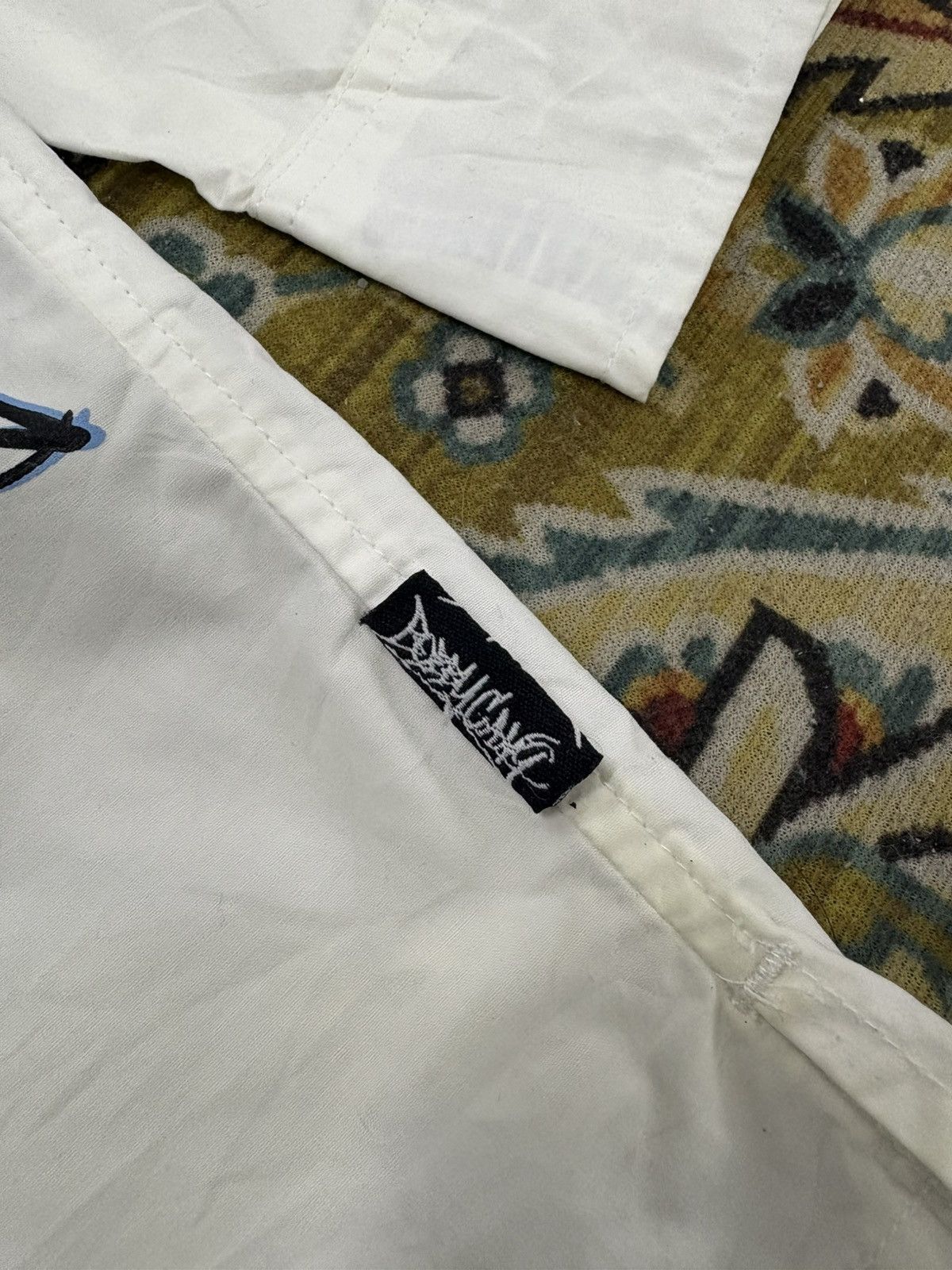 Other Y2K VINTAGE BOBBY GANG HIP HOP 2 WAY ZIPPER COLLAR SHIRT Size US L / EU 52-54 / 3 - 6 Thumbnail