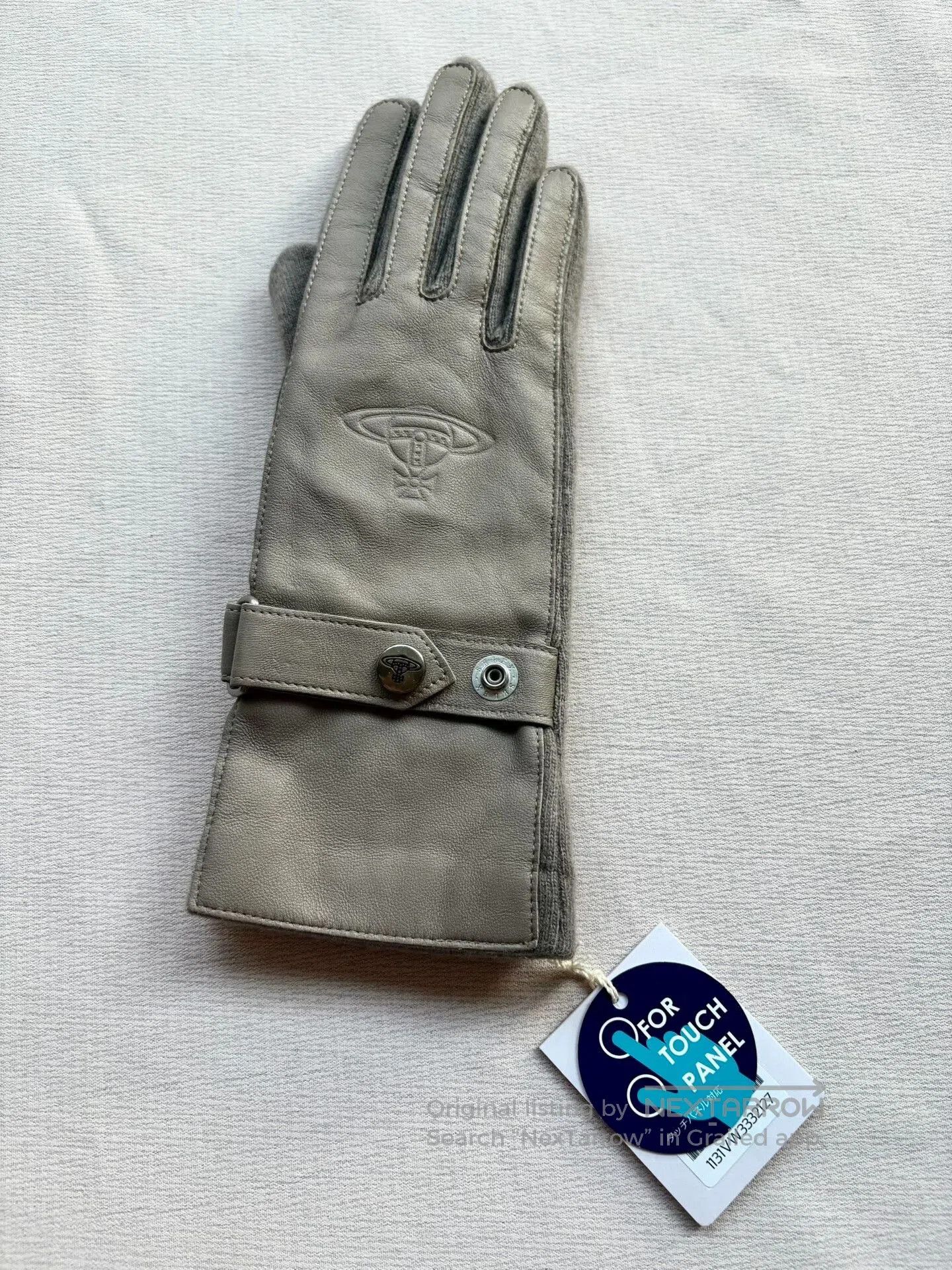 Vivienne Westwood Vivienne Westwood Gray Leather Gloves. Size ONE SIZE - 4 Thumbnail