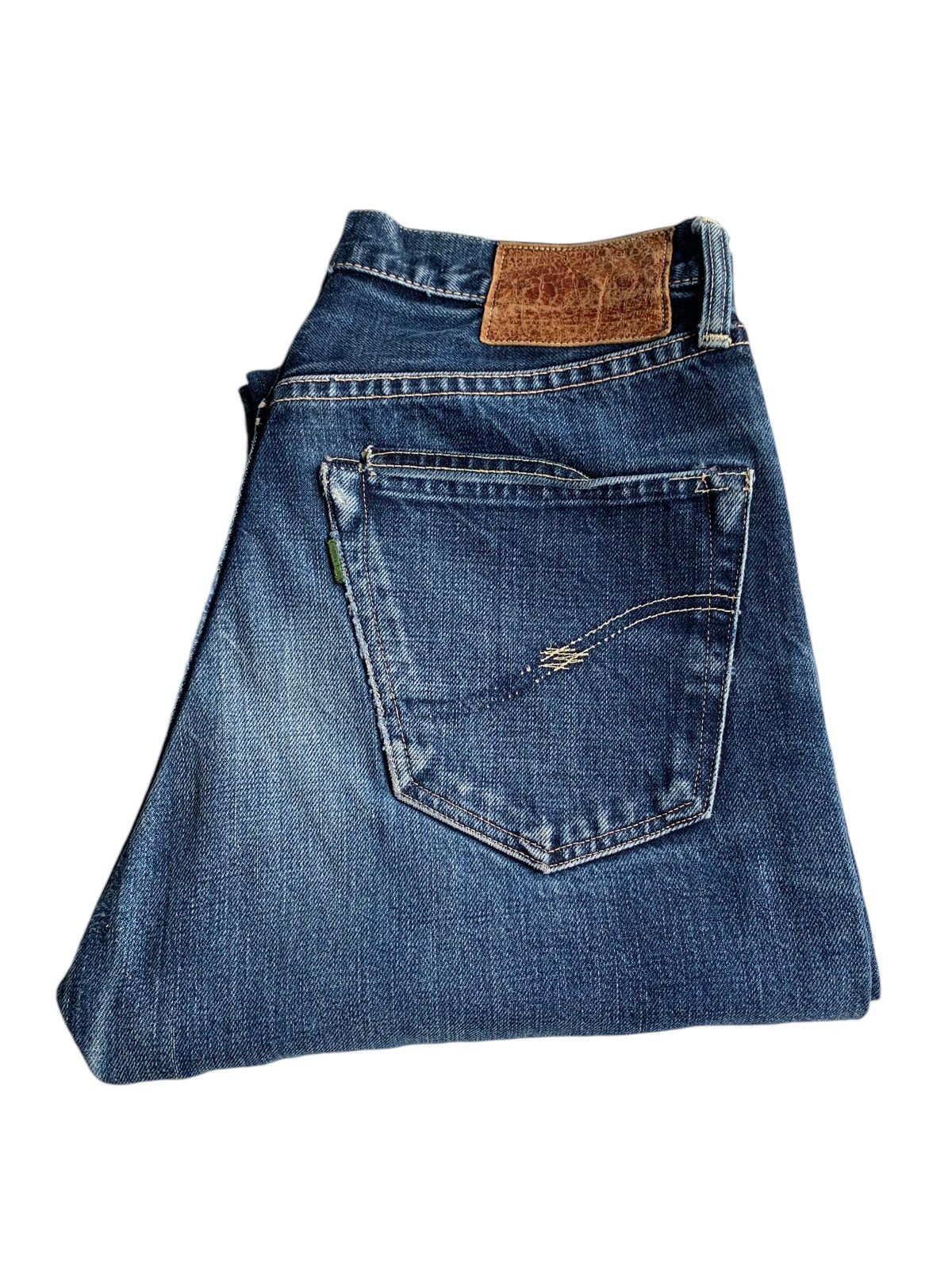 Kapital FOB Factory Selvedge Button Fly Japanese Denim Size US 30 / EU 46 - 7 Thumbnail