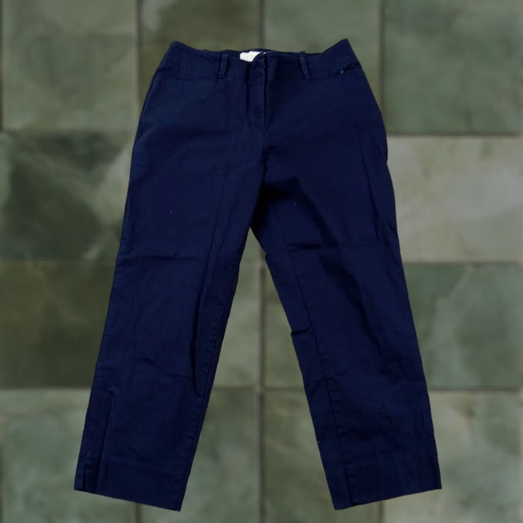 Talbots Talbots Petite Womens Blue Chino Ankle Pants Size 29x22 Extra Large XL Straight Leg Size 29" - 1 Thumbnail