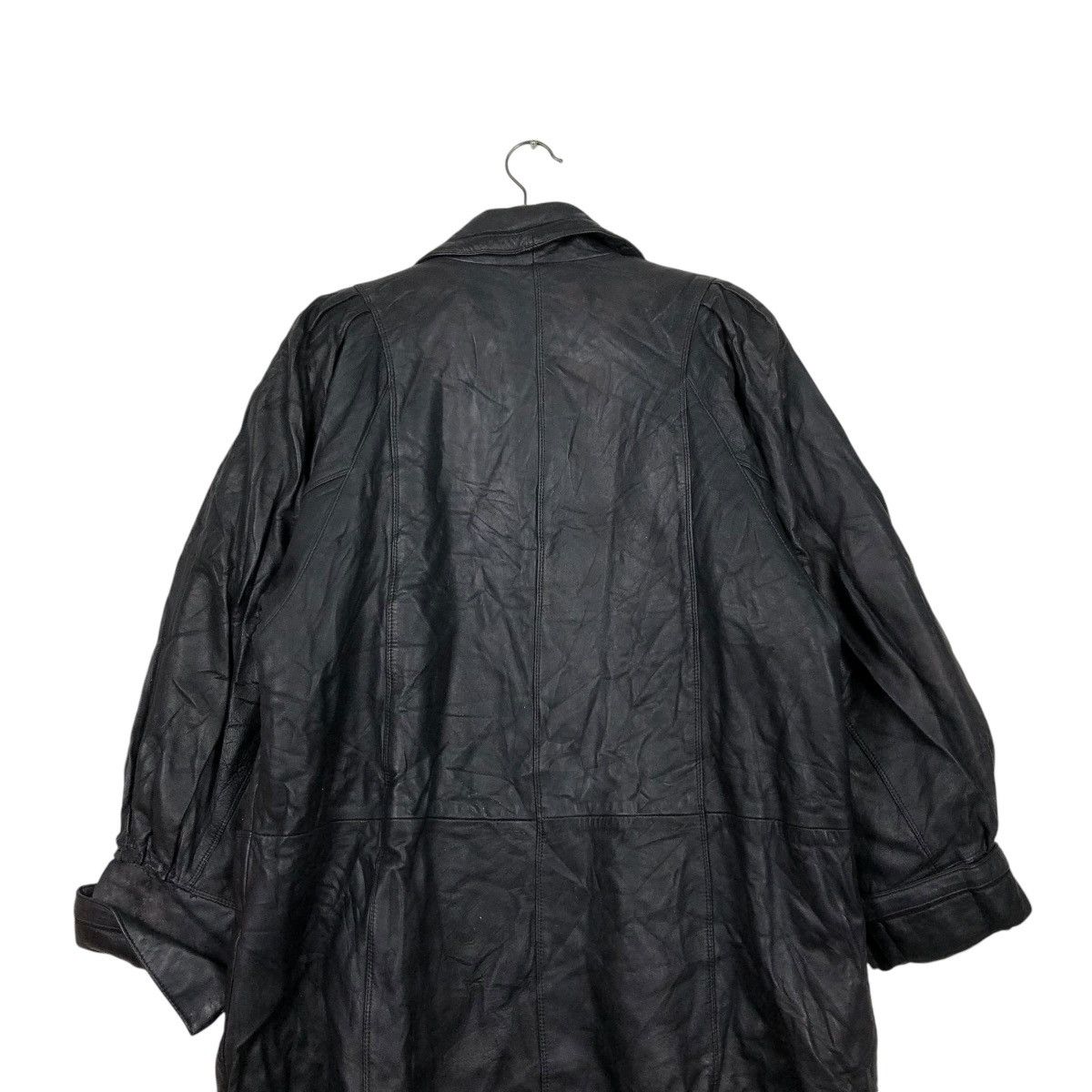 Japanese Brand 🔥VINTAGE GENUINE LEATHER JACKET DOUBLE BREAST OJATTI ITALY Size US M / EU 48-50 / 2 - 11 Thumbnail