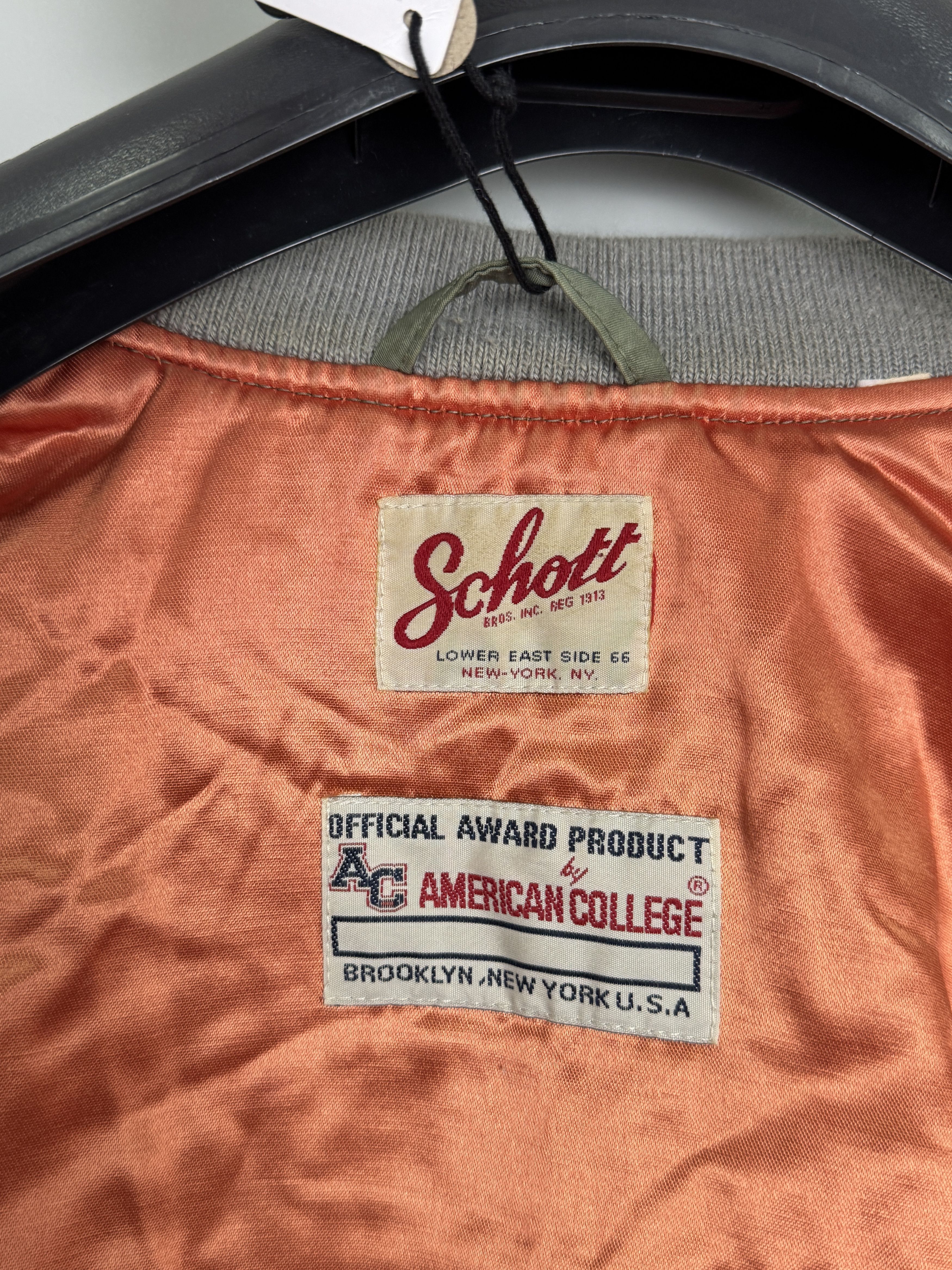 Schott NWT Schott by American College Bomber Jacket MA-1 Teflon Size S / US 4 / IT 40 - 7 Thumbnail
