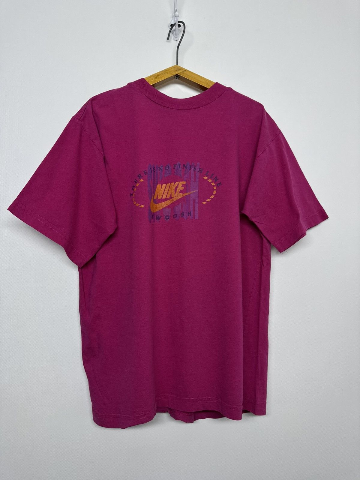 Nike Vintage 1980s Nike Blue Tag Swoosh Shirt Single Stitch Size US M / EU 48-50 / 2 - 4 Thumbnail