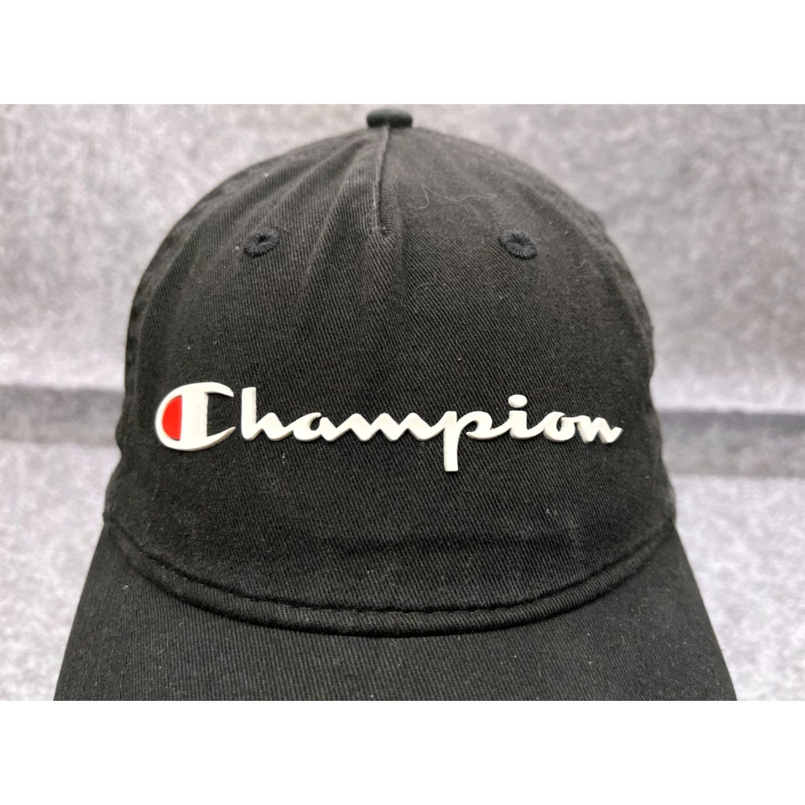 Champion Champion Adjustable Golf Hat Cap Black One Size Cotton Outdoor Mens Size ONE SIZE - 2 Thumbnail