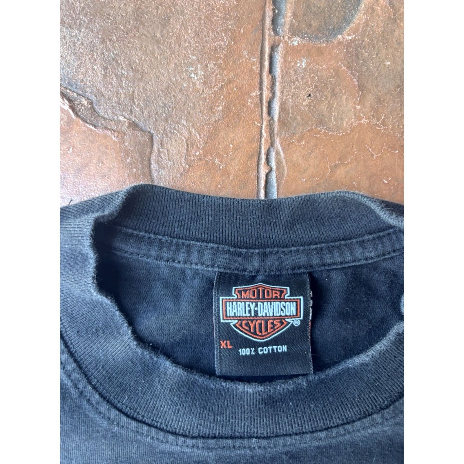 Harley Davidson VINTAGE Harley-Davidson St Maarten Wings T-Shirt XL Black Cotton Knit Crew Neck Short Sleeve Mens Biker 90s USA Logo Size US XL / EU 56 / 4 - 2 Thumbnail